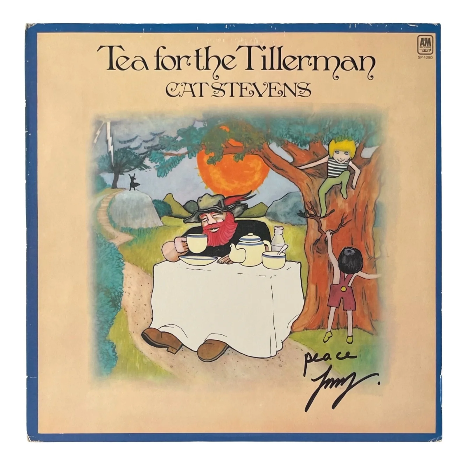 CAT STEVENS Signed TEA FOR THE TILLERMAN Vinyl Record ROGER EPPERSON COA, image 2