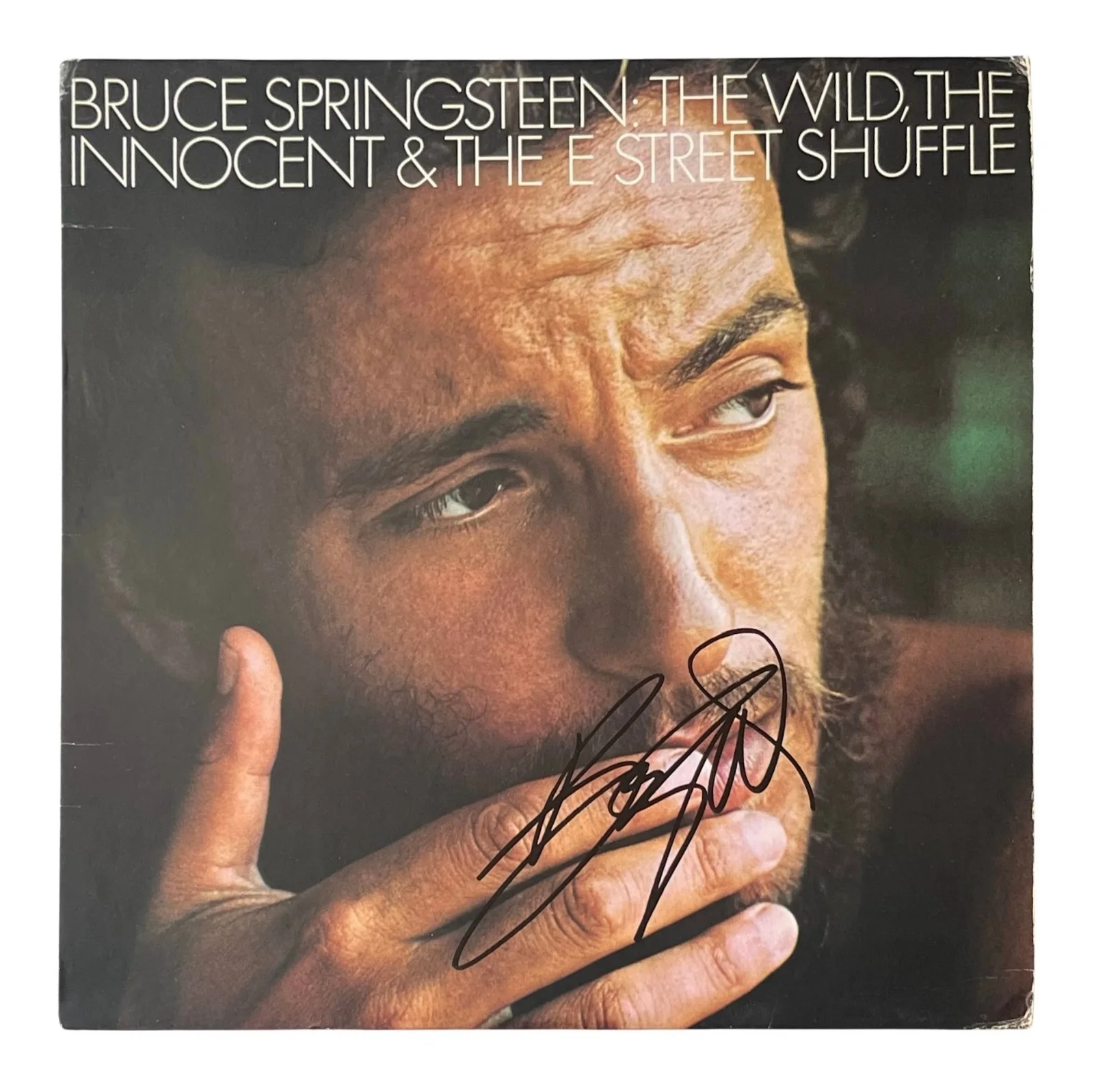 BRUCE SPRINGSTEEN Signed THE WILD INNOCENT E STREET SHUFFLE Record EPPERSON COA, image 2
