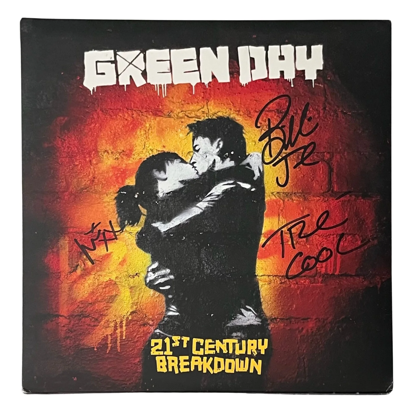 GREEN DAY x3 BILLIE JOE ARMSTRONG Signed 21st CENTURY BREAKDOWN w/ EPPERSON COA, изображение 2