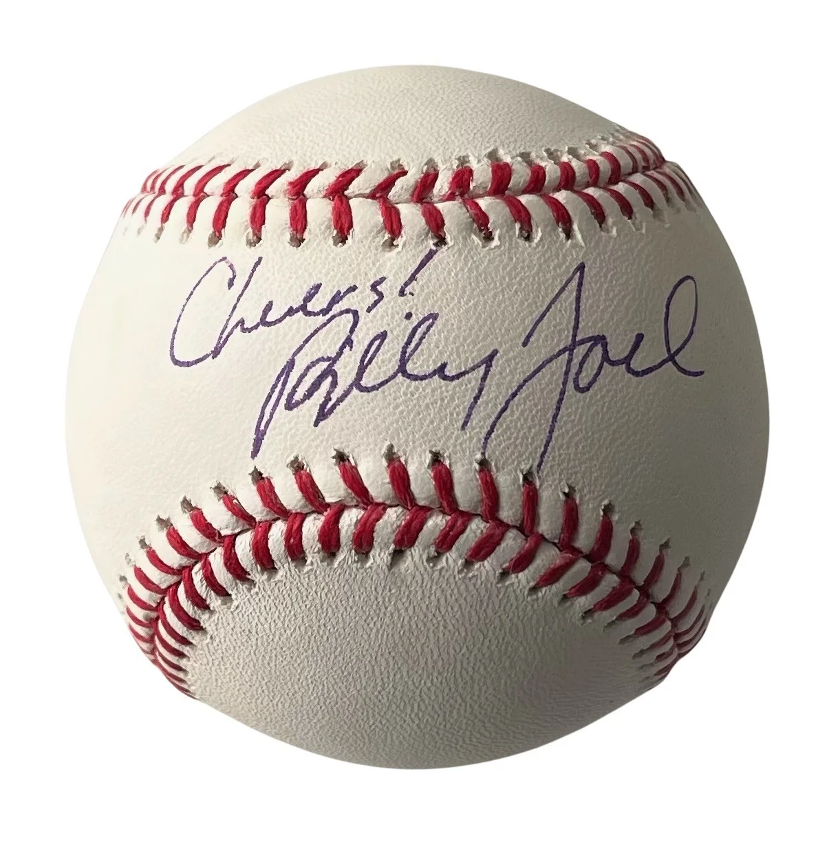 BILLY JOEL Signed MAJOR LEAGUE BASEBALL w/"Cheers!" Inscription EPPERSON COA, image 2