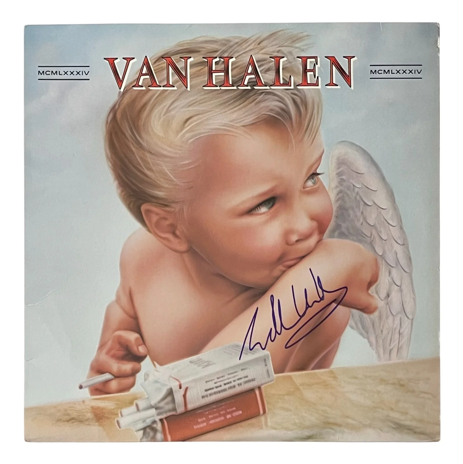 EDDIE VAN VALEN Signed VAN HALEN 1984 Vinyl Record ROGER EPPERSON COA, image 2