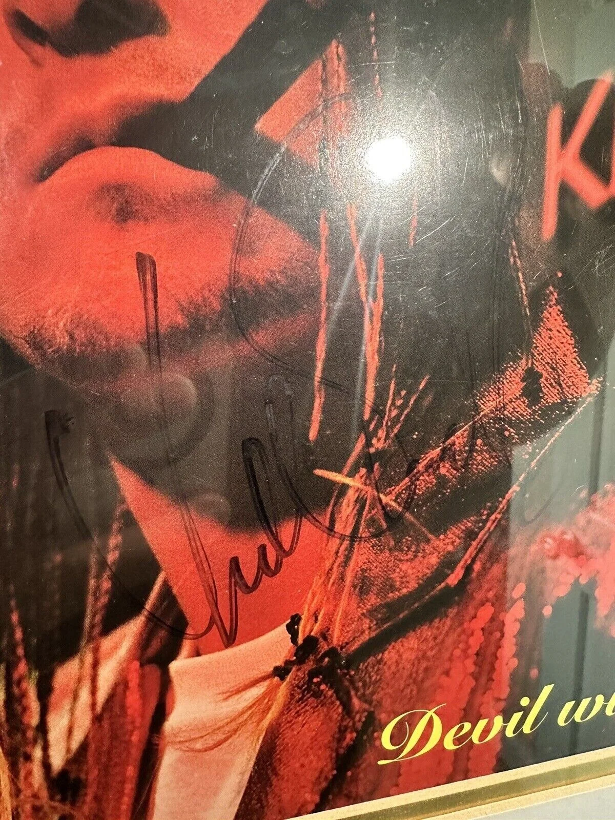 KID ROCK FULL SIGNATURE DEVIL WITHOUT A CAUSE ALBUM FLAT FULL COA AUTOGRAPH PROS, изображение 2