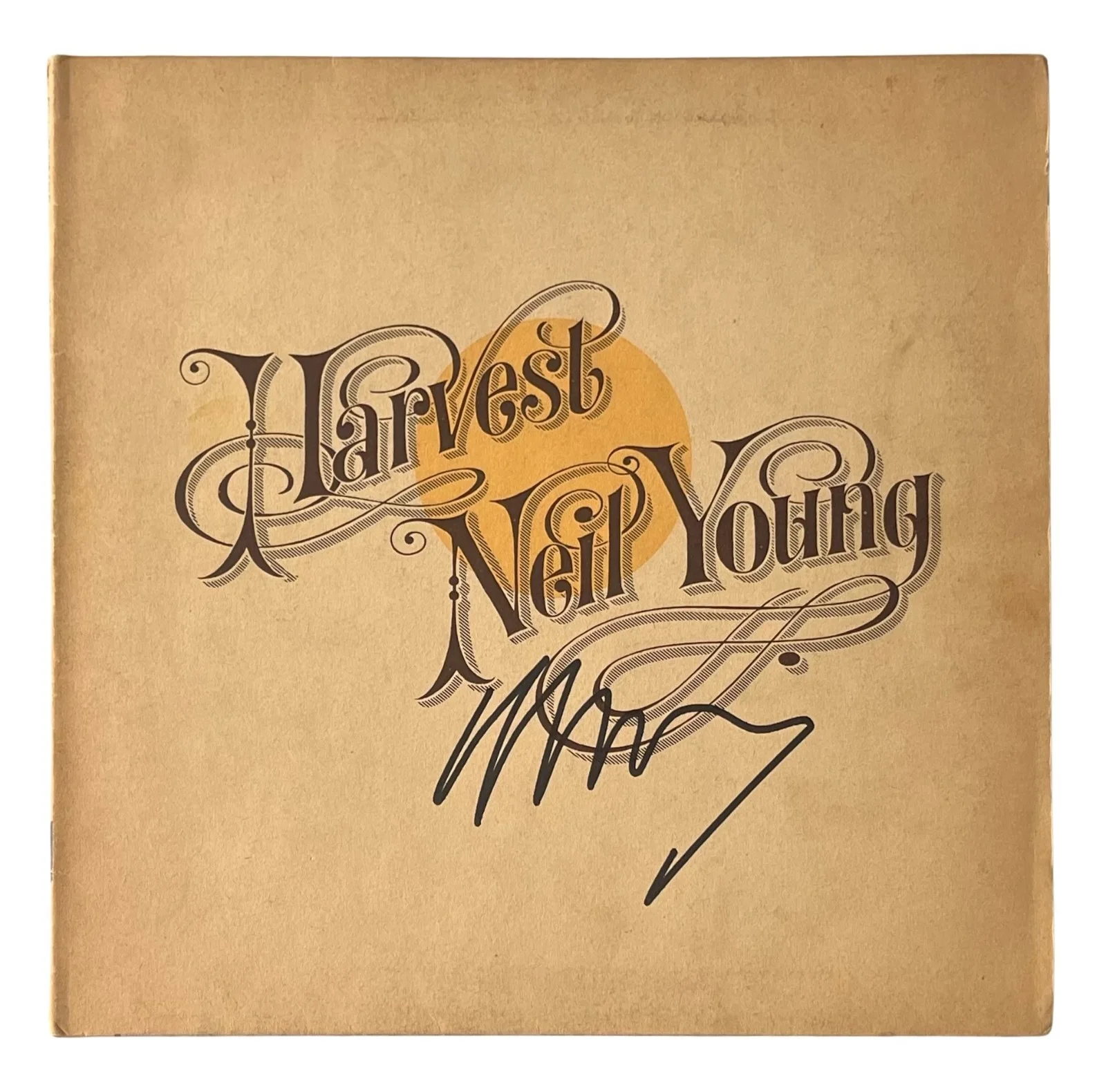 NEIL YOUNG Signed HARVEST Vinyl Record ROGER EPPERSON COA, image 2