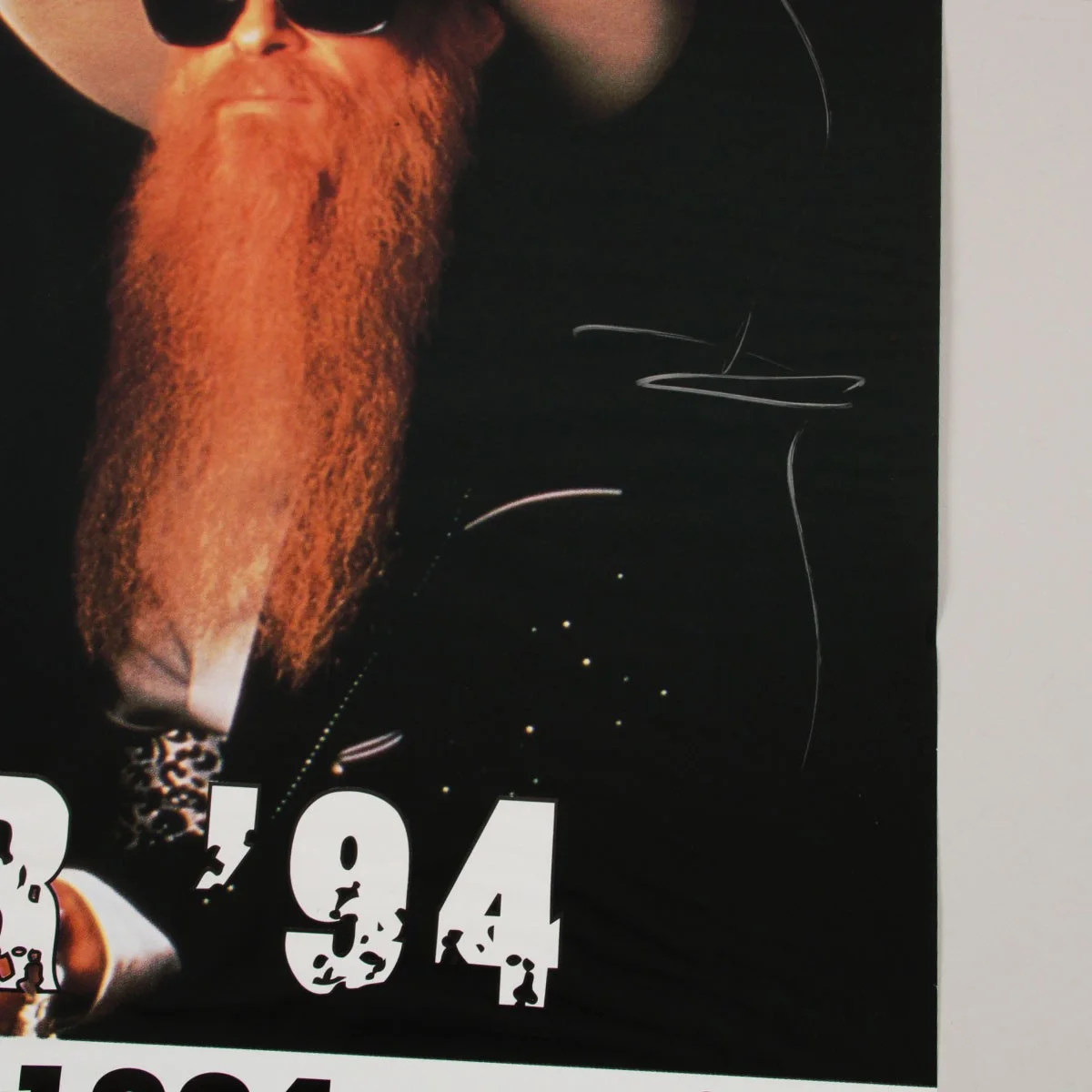 ZZ TOP Signed Concert Poster German 1994 23″x 33″ JSA LOA, image 5