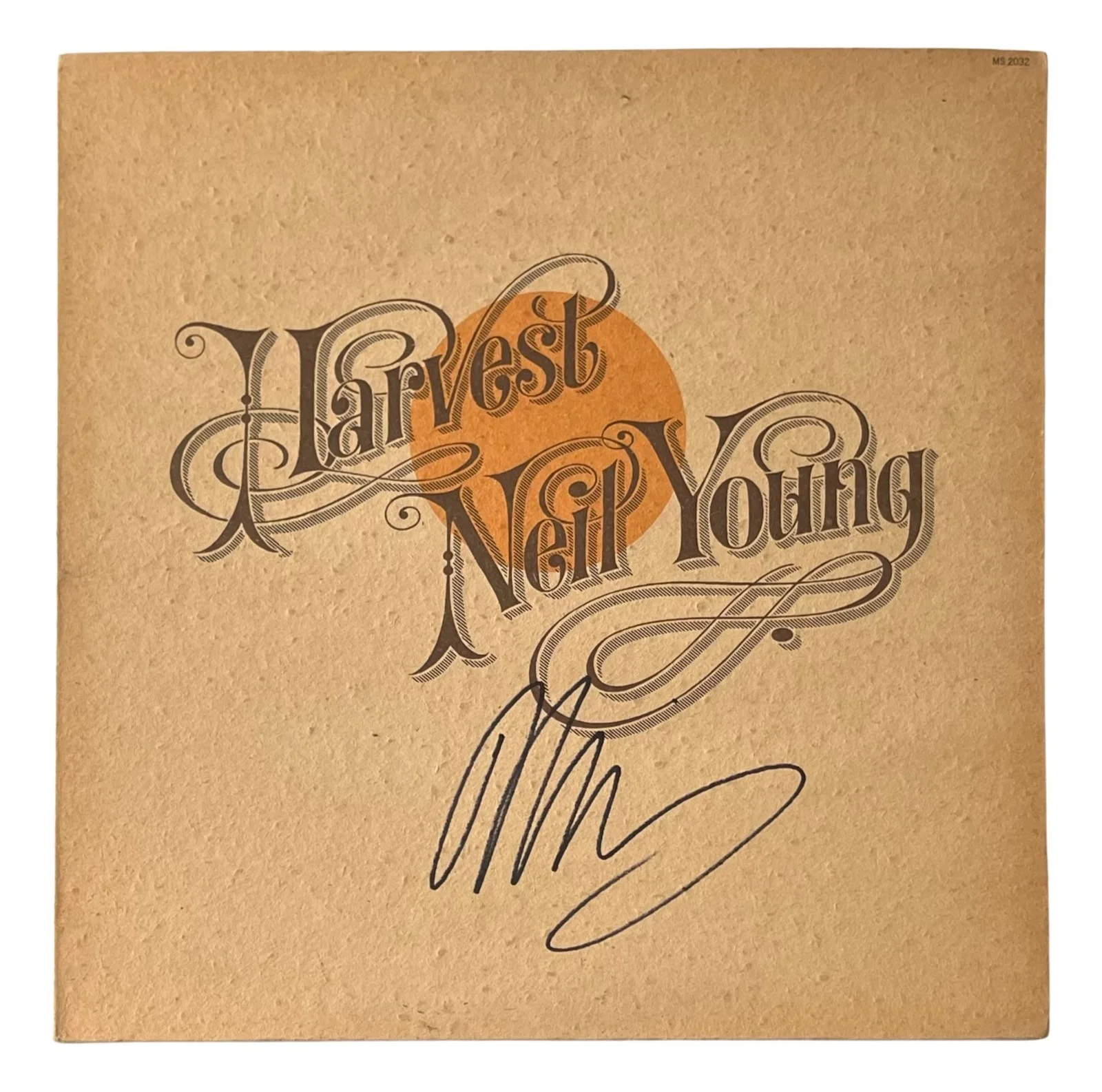NEIL YOUNG Signed HARVEST Vinyl Record ROGER EPPERSON COA, image 2