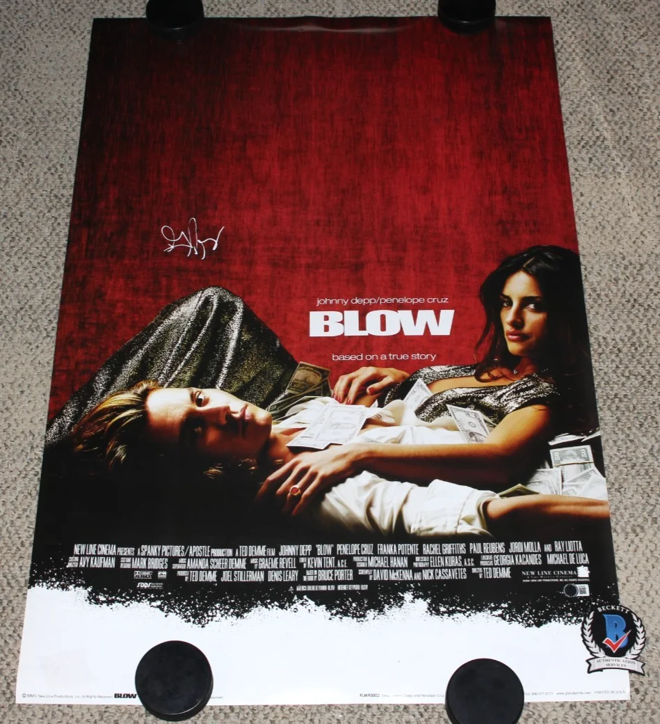 George Jung — GEORGE JUNG SIGNED 'BLOW' 24x36 MOVIE POSTER BOSTON BECKETT BAS COA, изображение 4