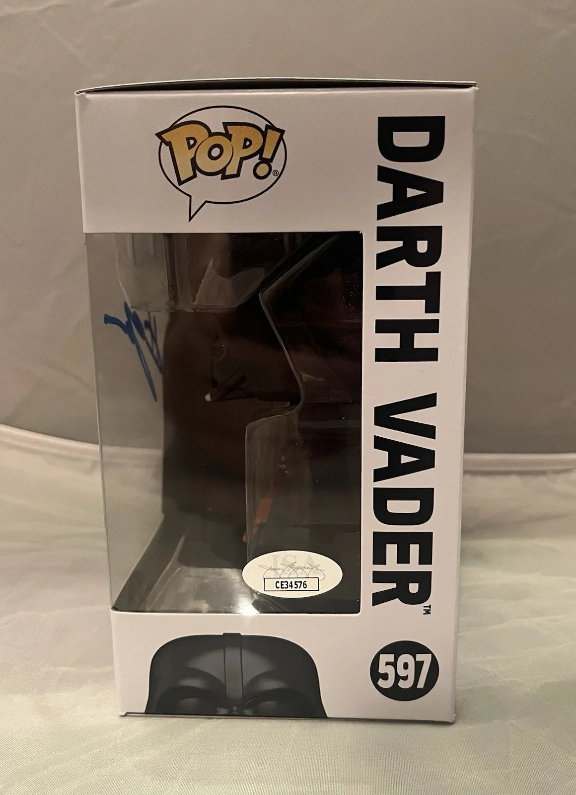 Hayden Christensen Signed Autographed Darth Vader Funko Pop #597 JSA COA, image 2