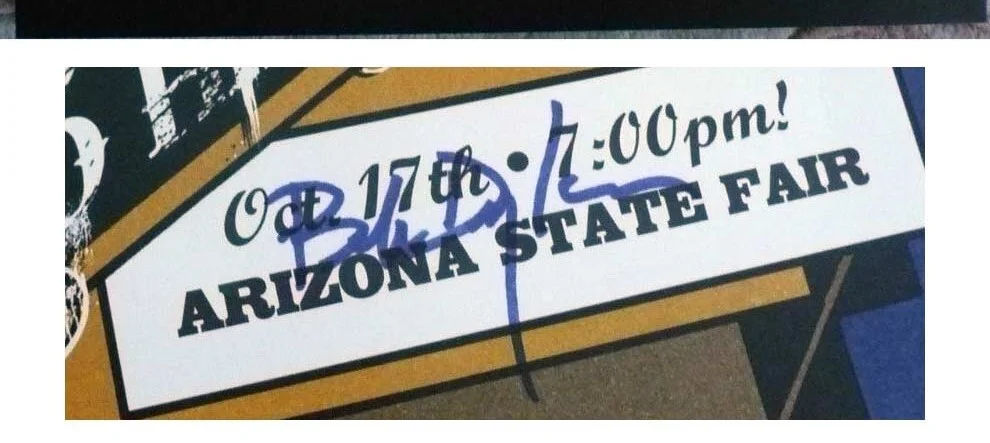 BOB DYLAN SIGNED ARIZONA STATE FAIR OCT. 17th, 09 'POSTER FULL COA ROGER EPPERSO, image 3