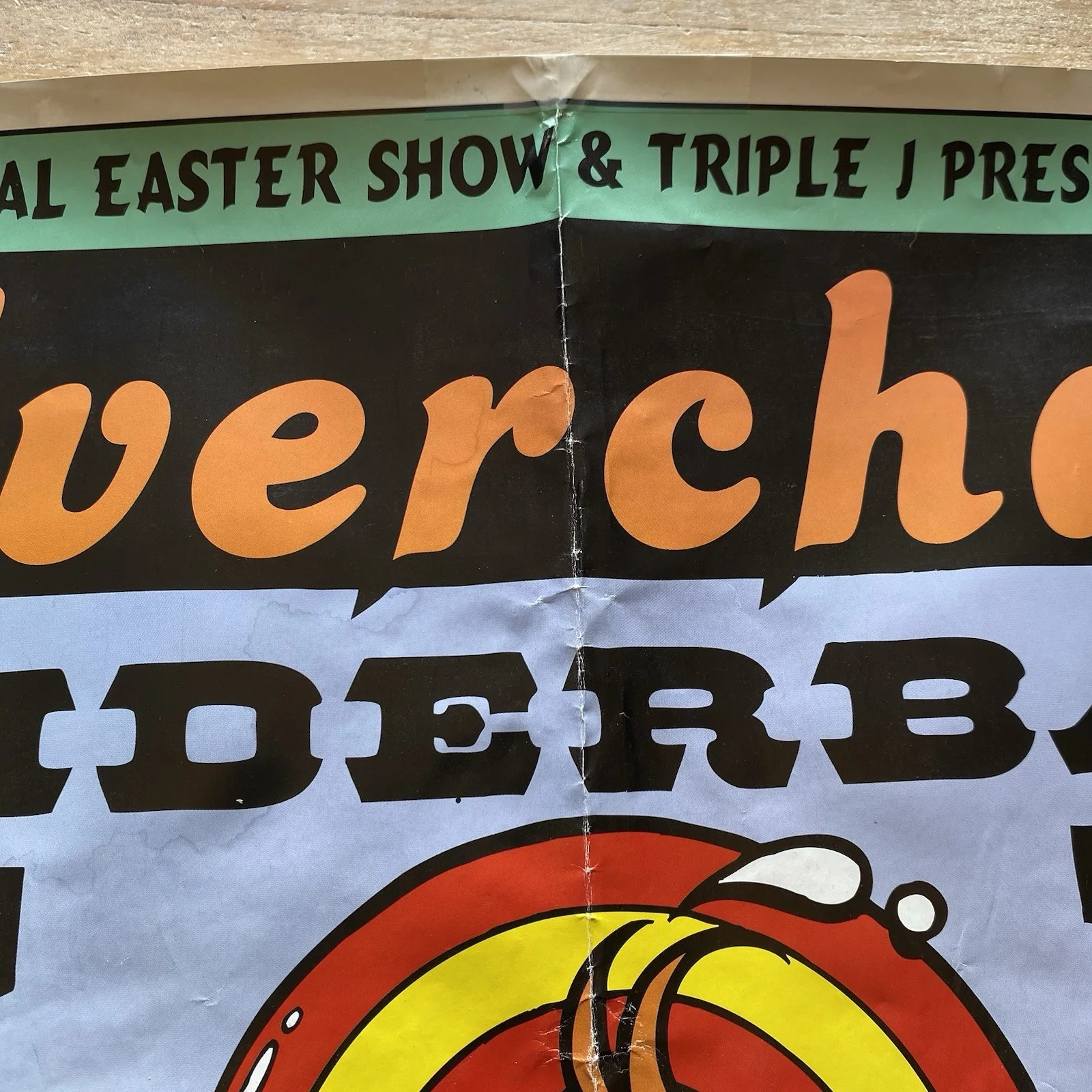 Vintage Silverchair Concert Poster Sydney Australia 1996 Spiderbait Even Midget, изображение 3