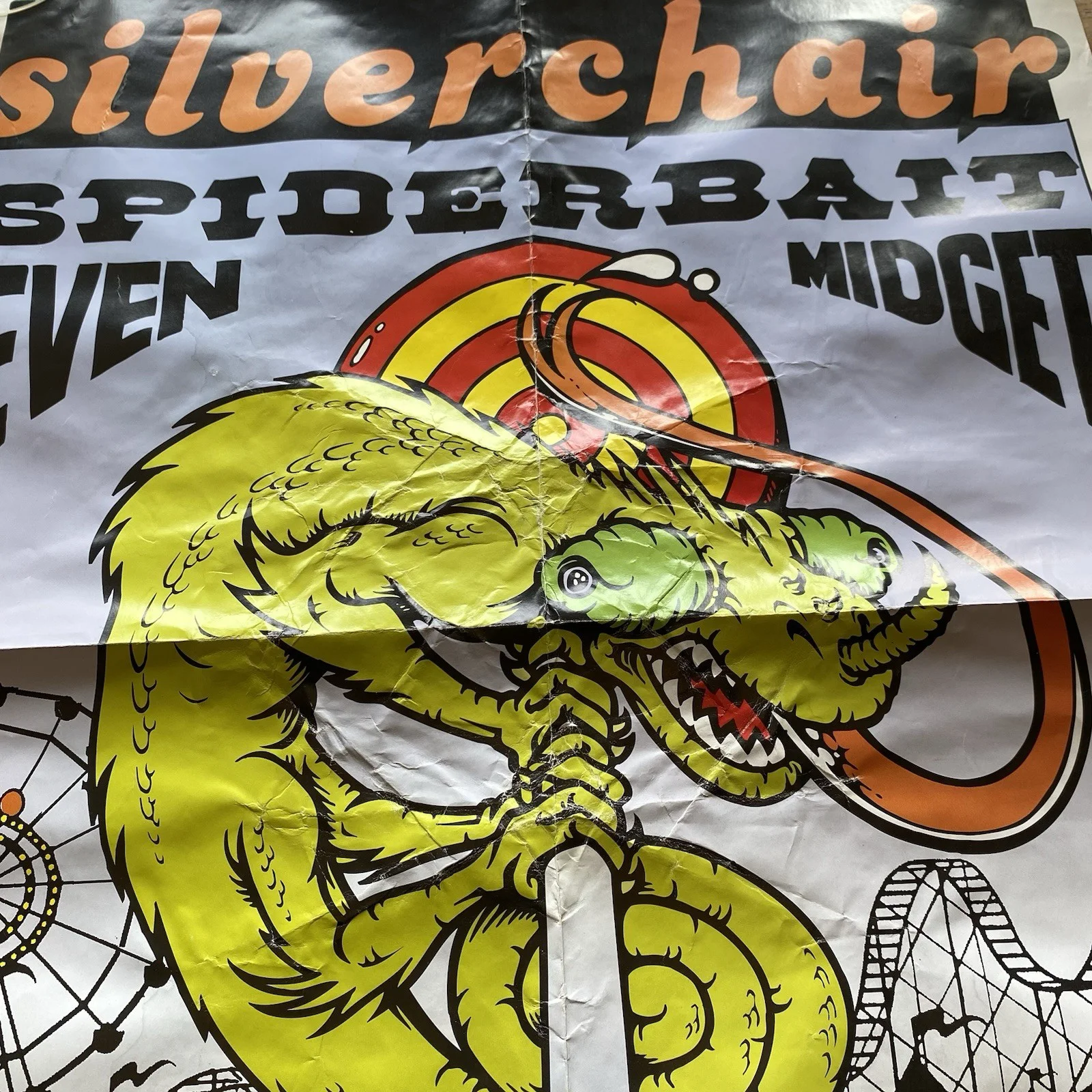 Vintage Silverchair Concert Poster Sydney Australia 1996 Spiderbait Even Midget, изображение 5