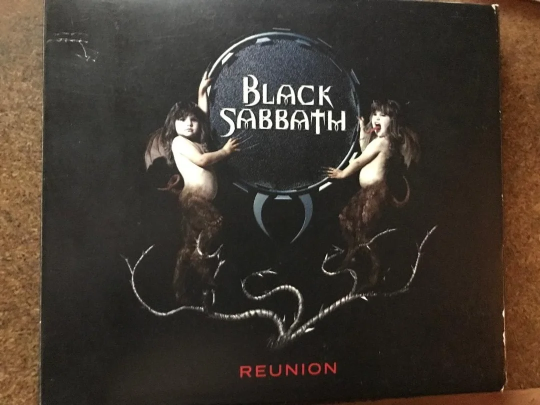 BLACK SABBATH FULLY SIGNED "REUNION" CD X4 NICE SET OF SILVER/ GOLD SIGS!! NICE!, image 4