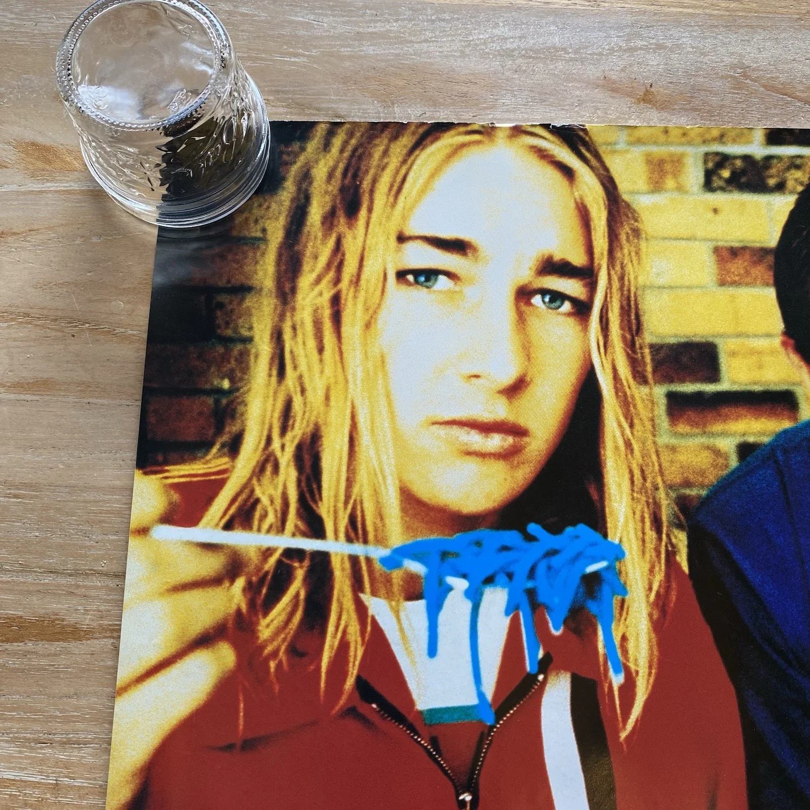 Vintage Silverchair Band Poster SIGNED ALL 3 Blue Spaghetti 15.5x23.5” RARE, изображение 2
