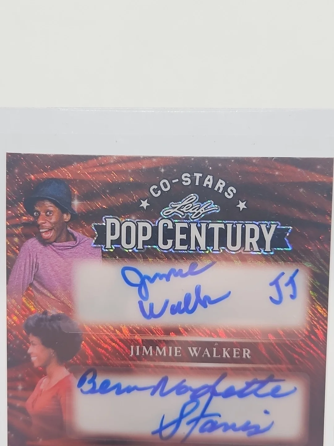 Jimmie Walker,Bernadette Stanis,Ralph Carter /1 2026Leaf Pop Century Triple Auto, image 2