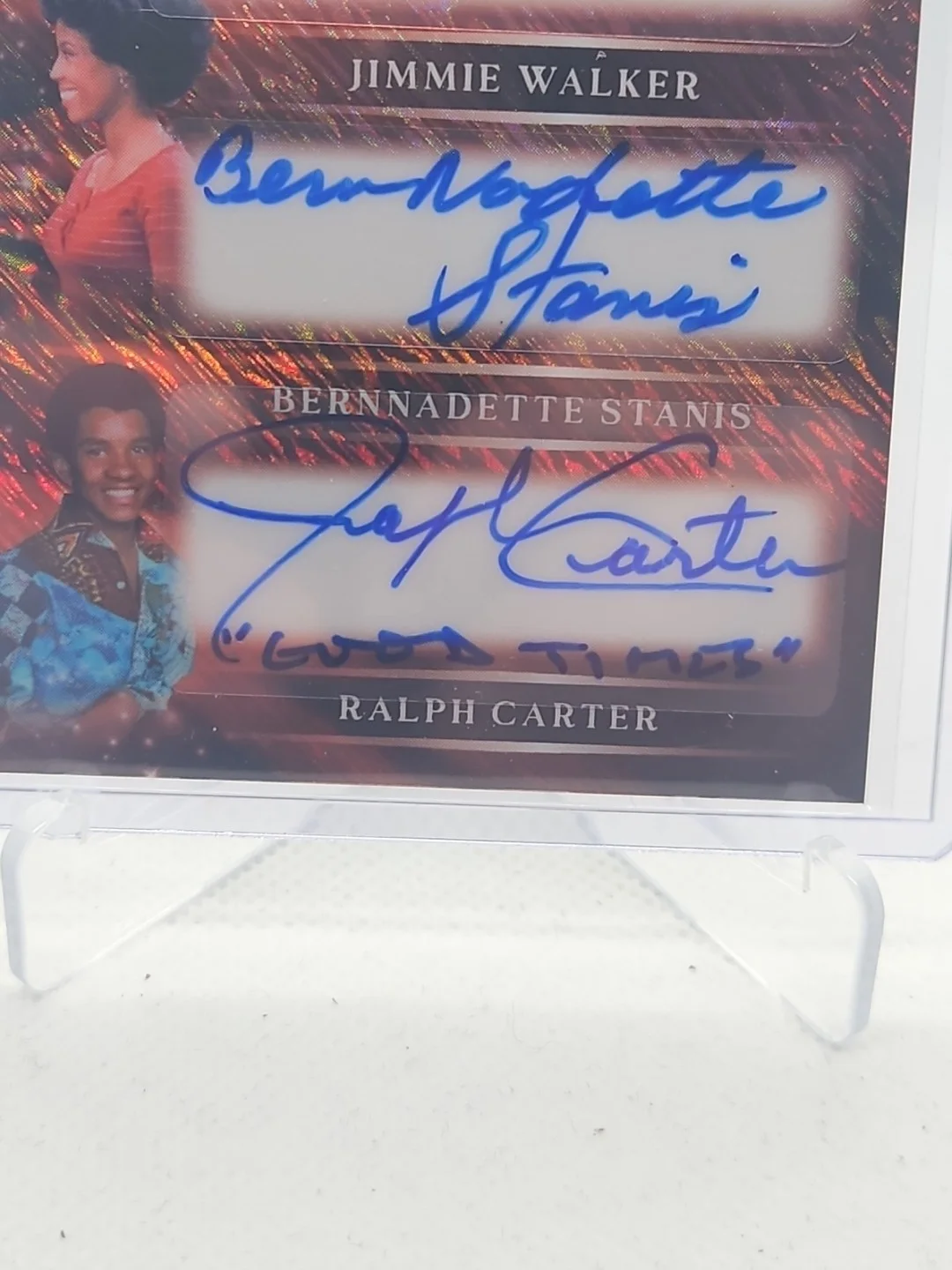 Jimmie Walker,Bernadette Stanis,Ralph Carter /1 2026Leaf Pop Century Triple Auto, image 4