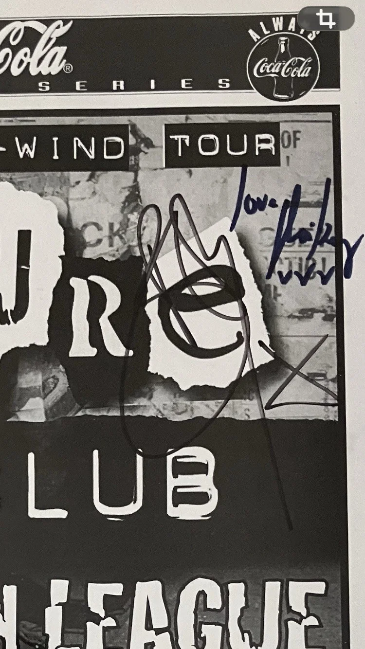 CULTURE CLUB/BOY GEORGE SIGNED/AUTOGRAPHED CONCERT POSTER WITH COA, изображение 2