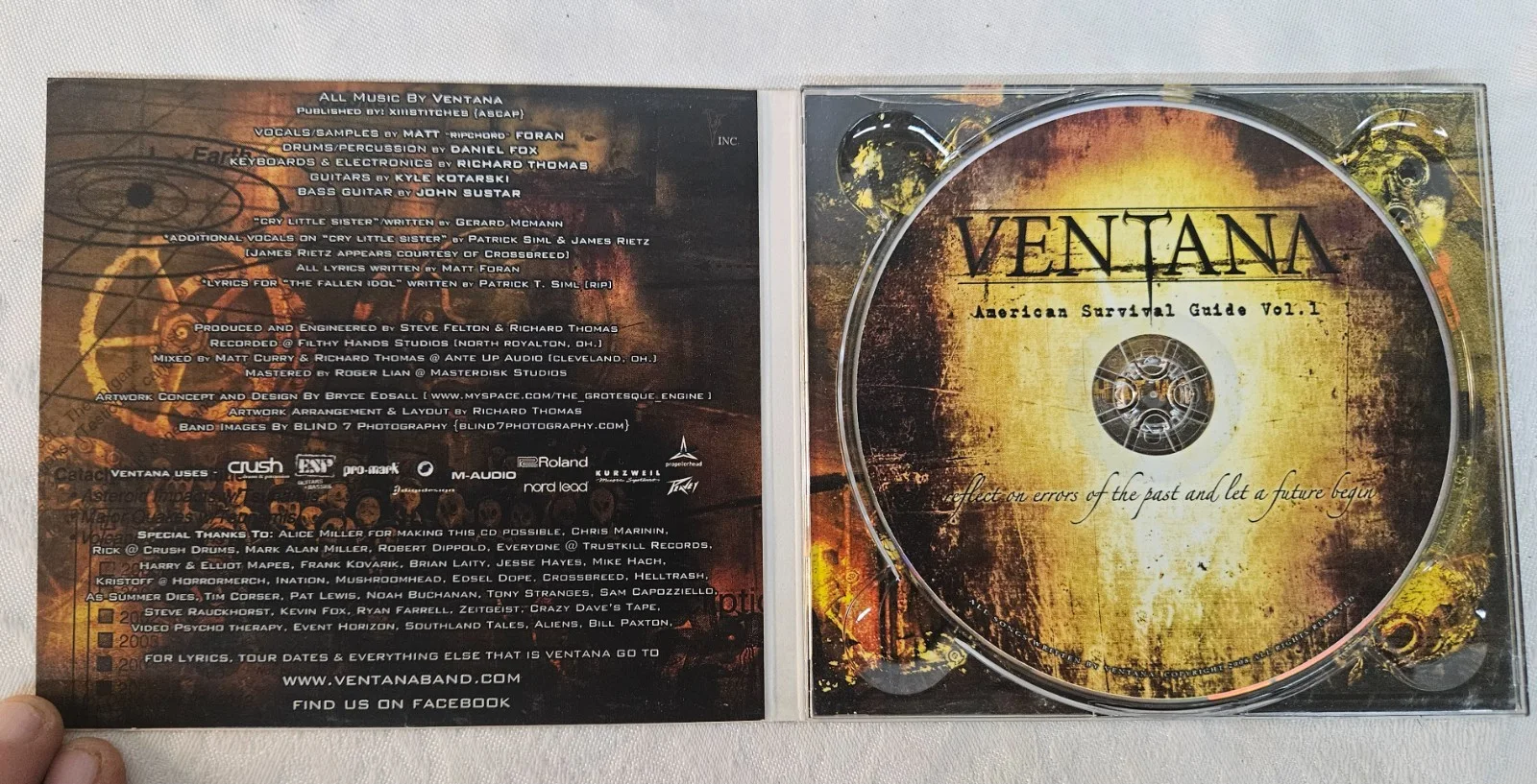 VENTANA American Survival Guide Vol. 1 Music CD SIGNED Autographed by Band, изображение 3