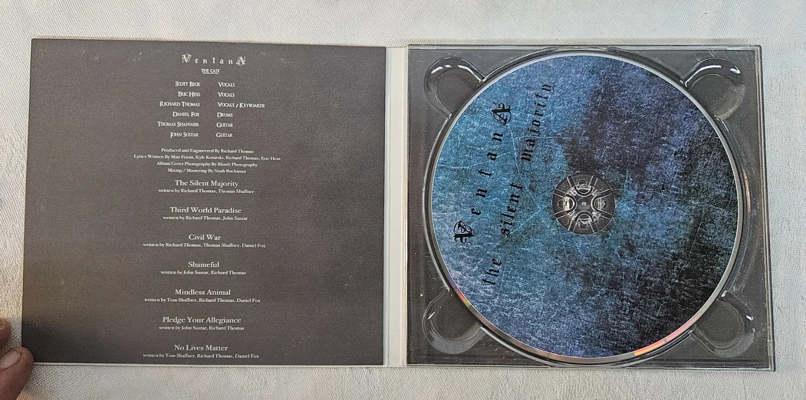 VENTANA The Silent Majority Music CD SIGNED Autographed by Band, image 3