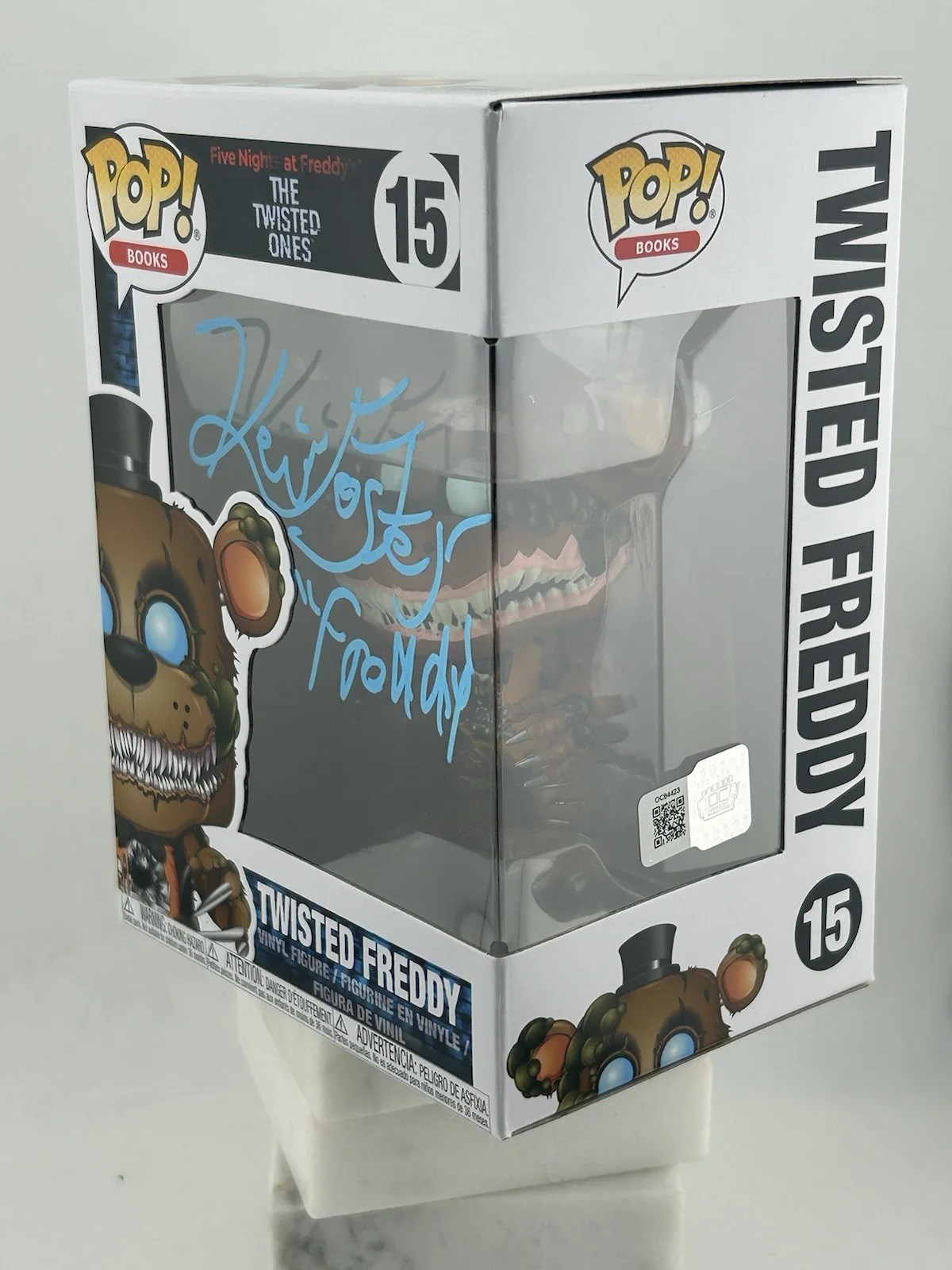 Kevin Foster — Funko Five Nights At Freddy’s 1086 Twisted Freddy Signed Kevin Foster OCCM Teal, image 3