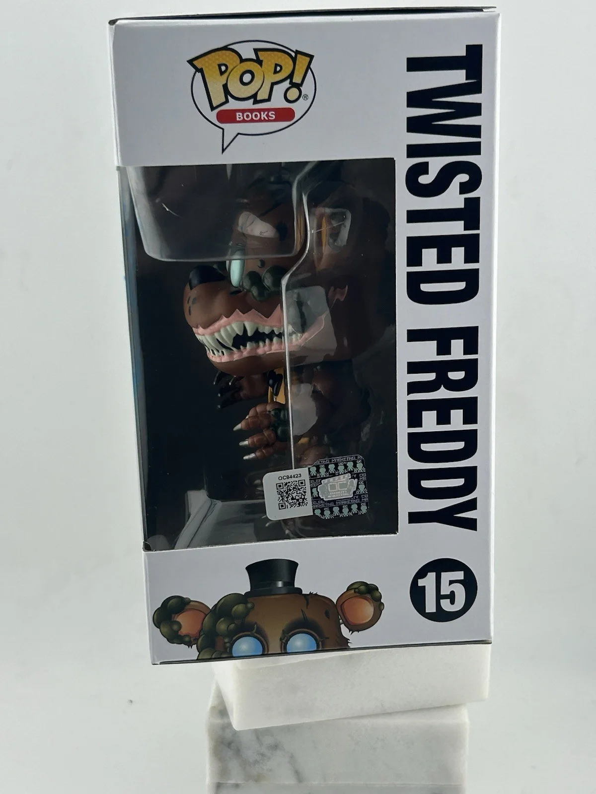 Kevin Foster — Funko Five Nights At Freddy’s 1086 Twisted Freddy Signed Kevin Foster OCCM Teal, image 4