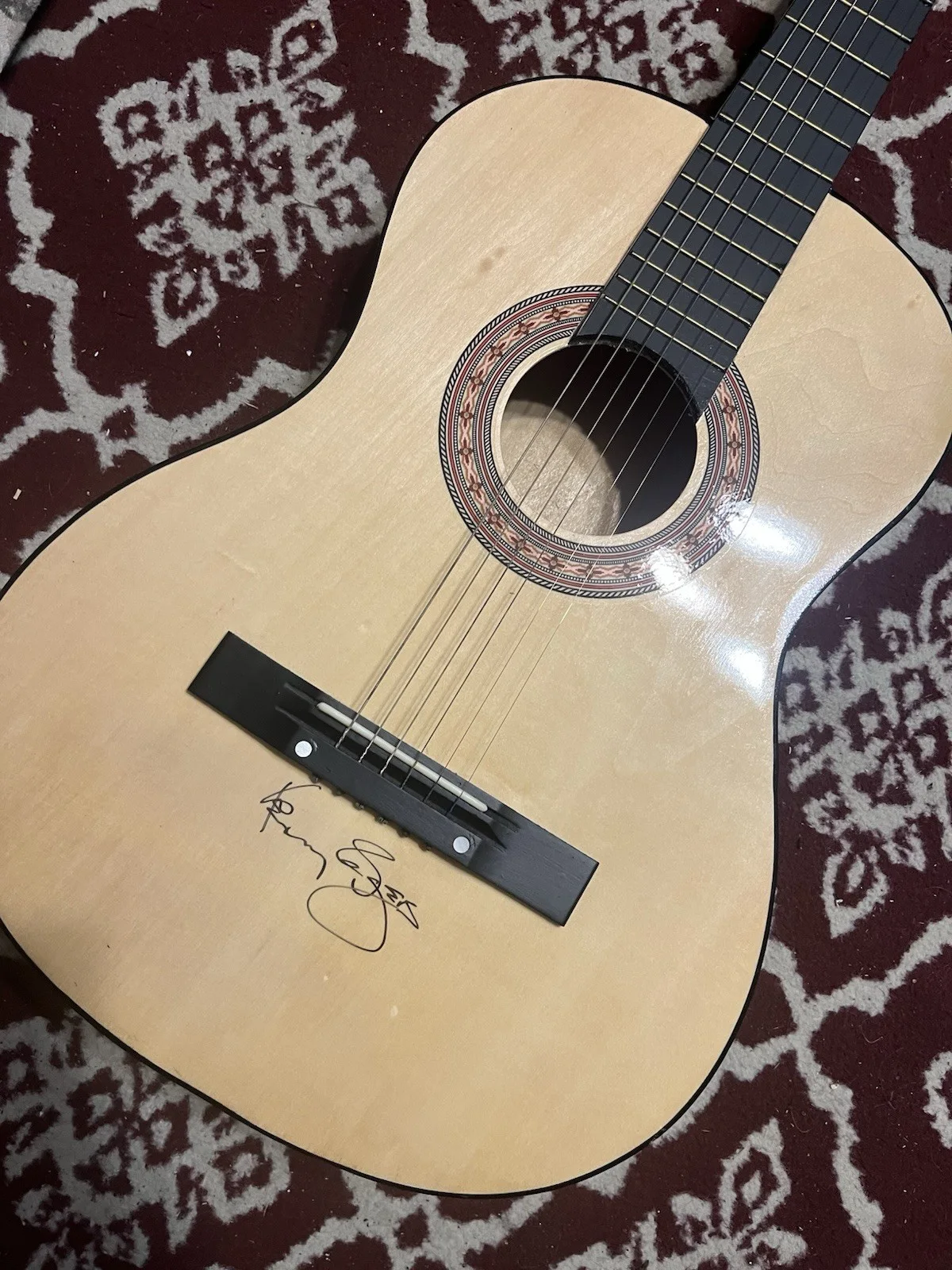 Kenny Rogers *THE GAMBLER* Signed Acoustic Guitar, изображение 2
