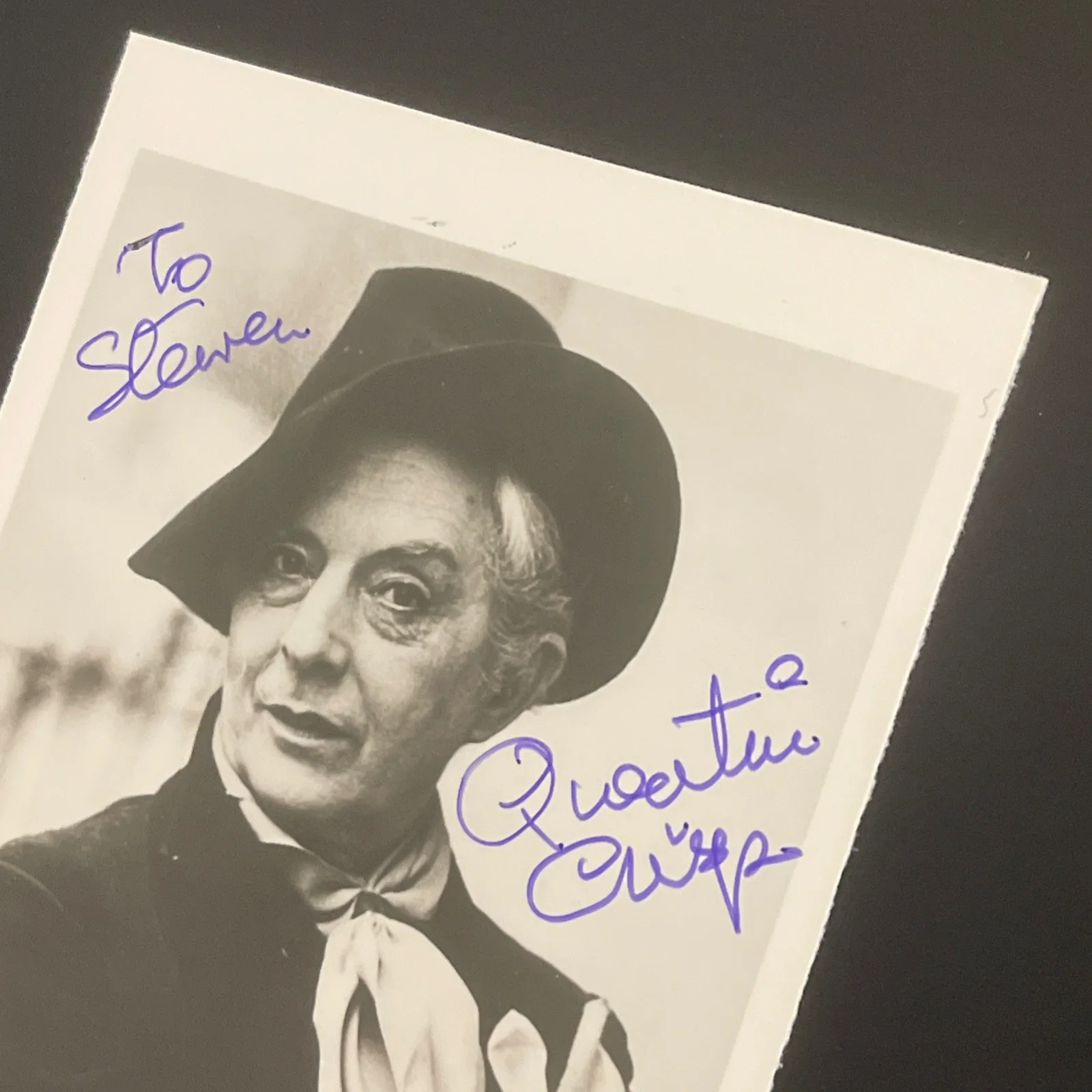 QUENTIN CRISP: Hand Signed Original Celebrity Photo 3.5 x 5” / KSK, изображение 4