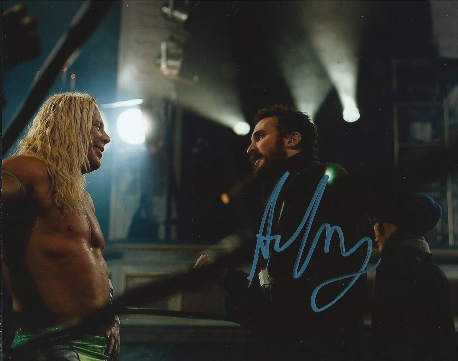 Darren Aronofsky — Darren Aronofsky signed The Wrestler 8x10 Photo In Person. Proof. Black Swan