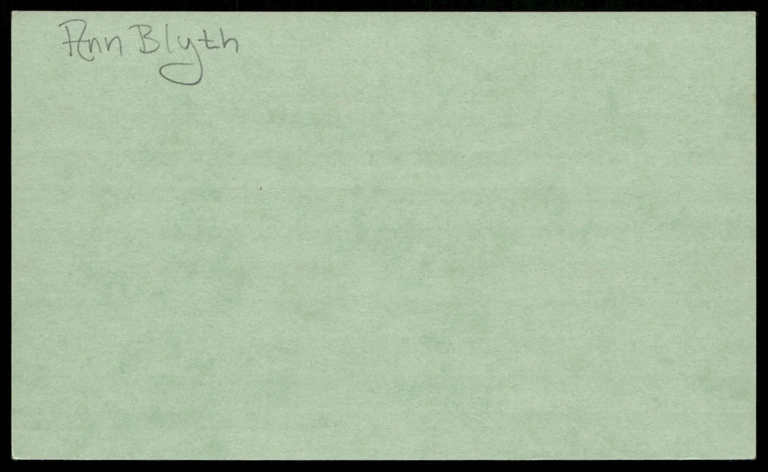 Actress Ann Blyth Signed Index Card Auto -Rare Vintage Autograph, изображение 2