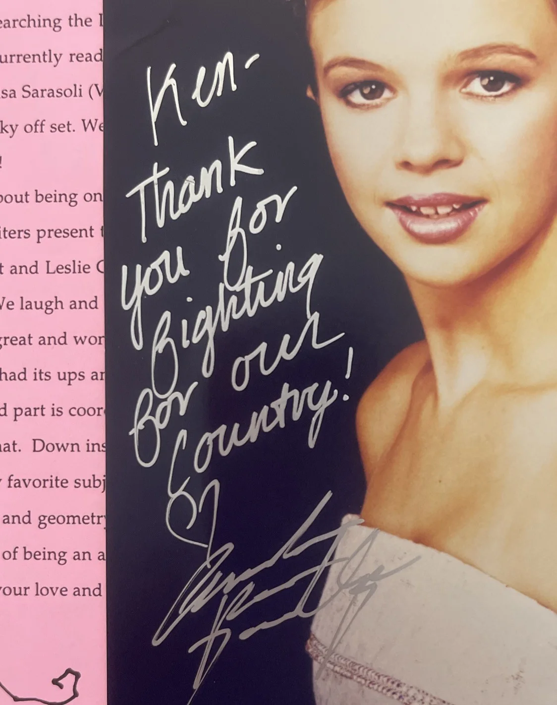 AMBER TAMBLYN: Hand Signed Original Celebrity Newsletter & Photo 5 x 7”/ KSK, изображение 3