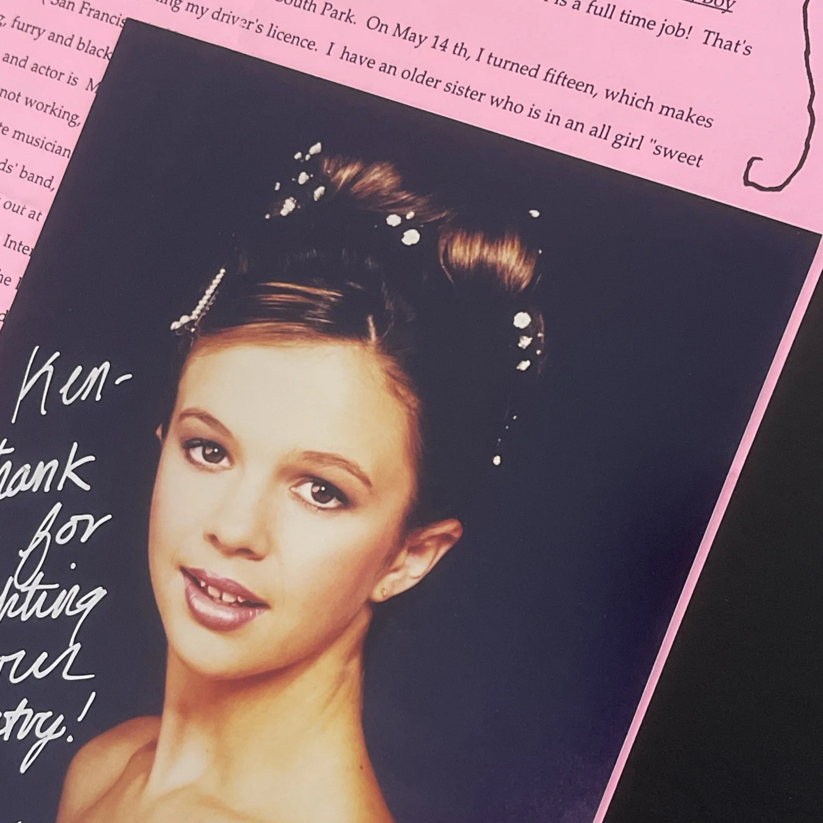 AMBER TAMBLYN: Hand Signed Original Celebrity Newsletter & Photo 5 x 7”/ KSK, изображение 4