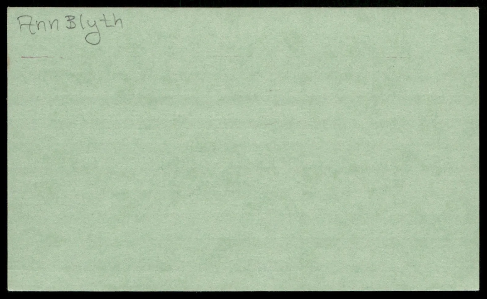 Actress Ann Blyth Signed Index Card Auto -Rare Vintage Autograph, изображение 2