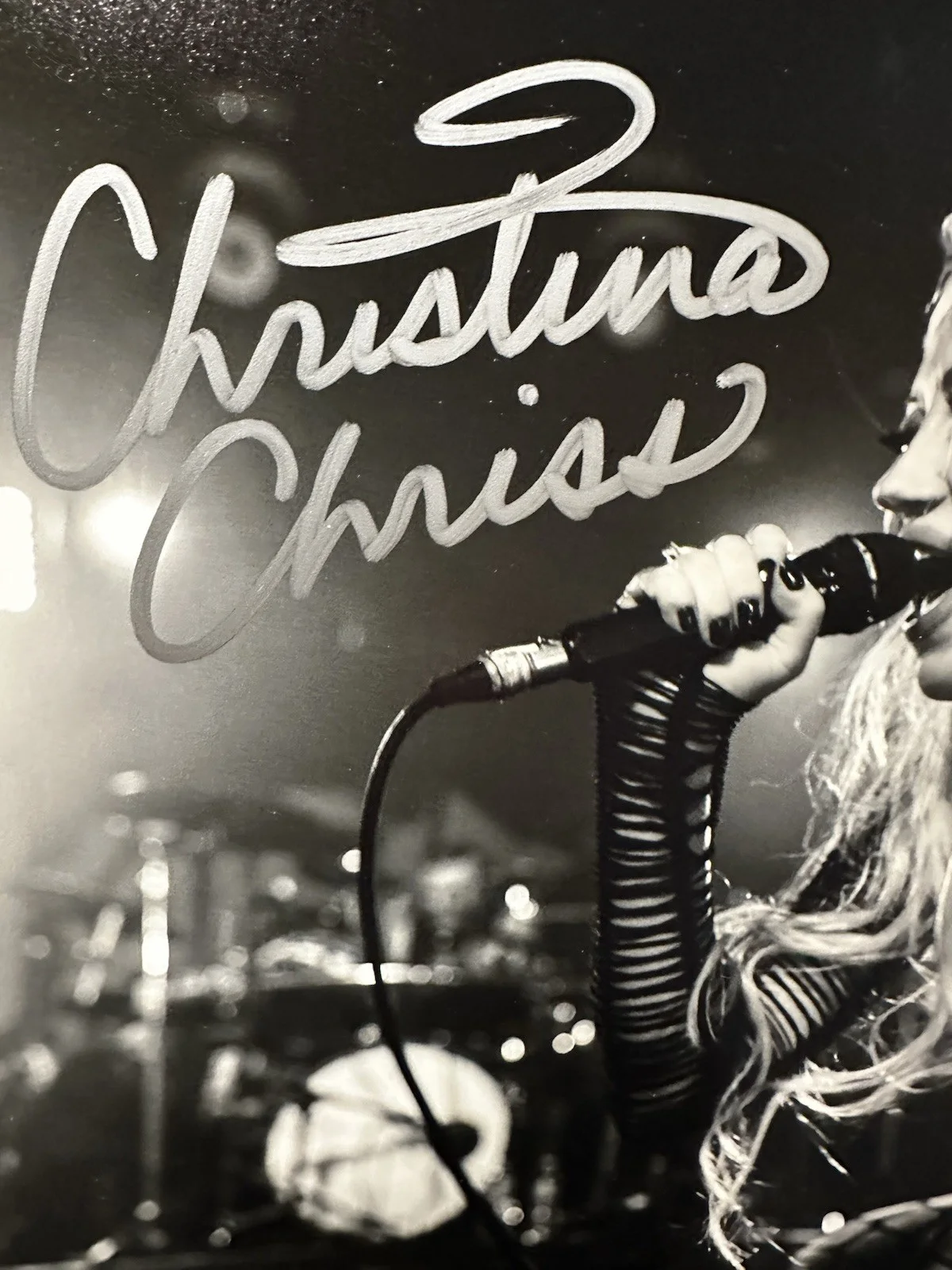 Christina Chriss Signed 8x10 Concert Photo JSA Authenticated Original, изображение 4
