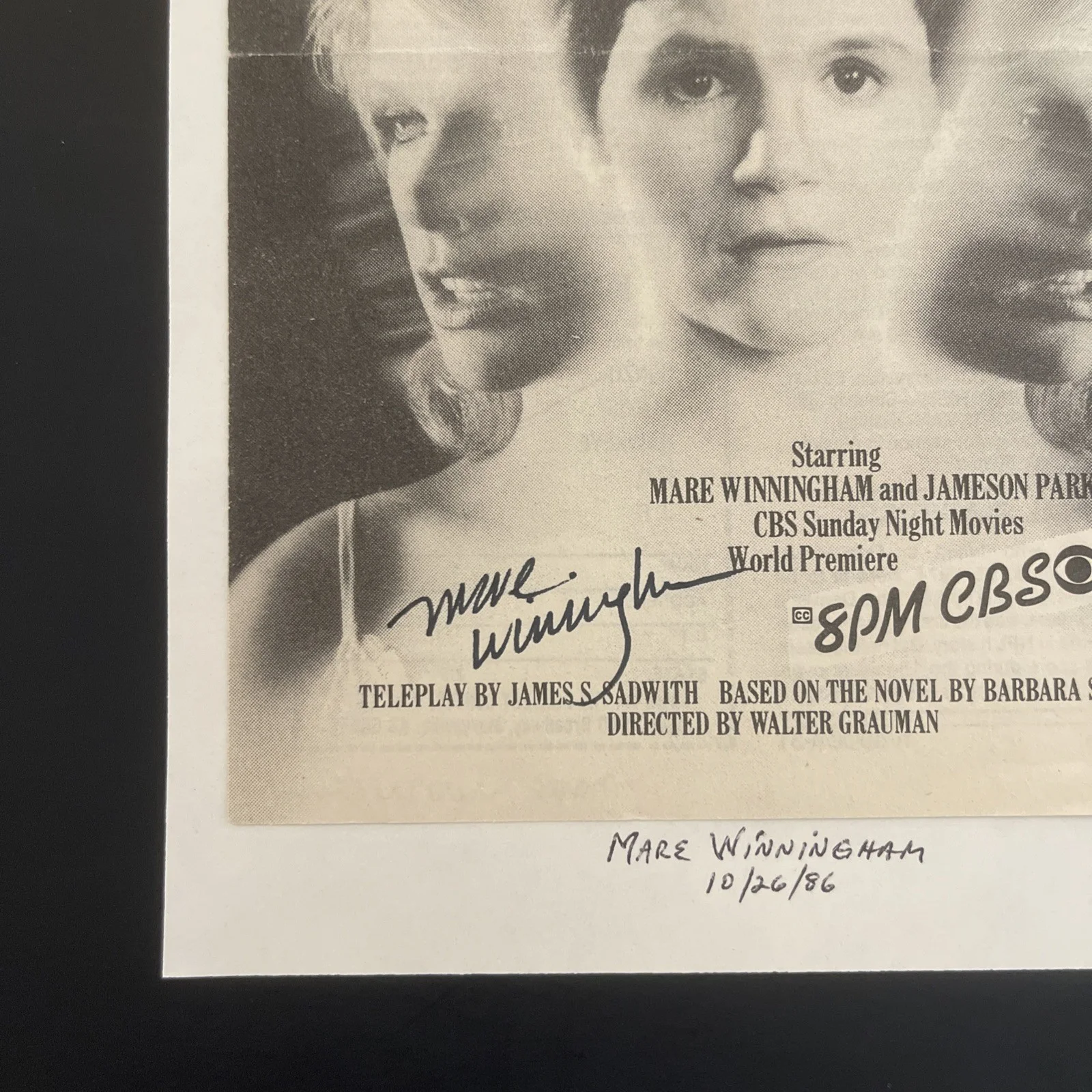 MARE WINNINGHAM Who Is Julia?: Hand Signed Celebrity Photo Ad Print 5 x 7” / KSK, image 2