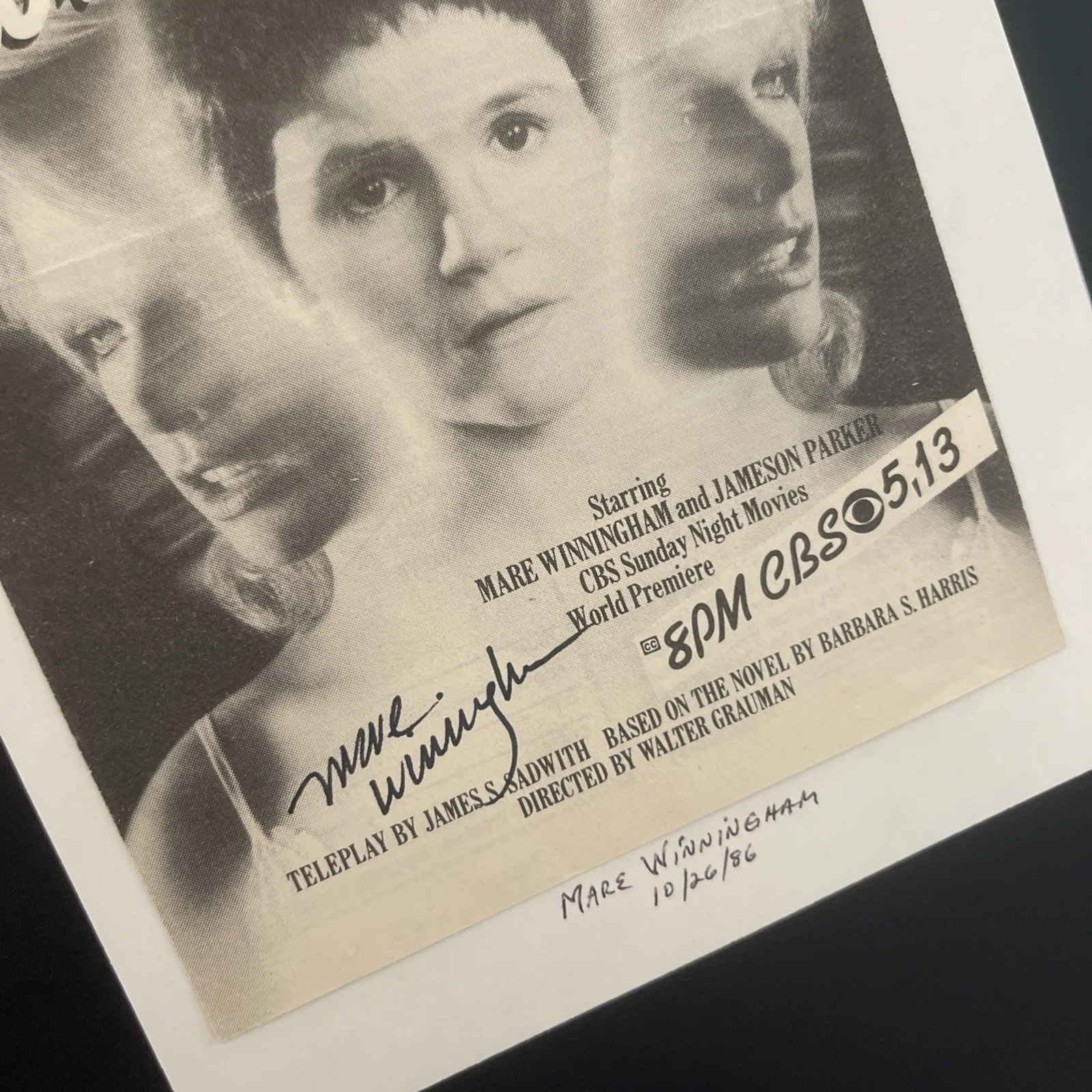MARE WINNINGHAM Who Is Julia?: Hand Signed Celebrity Photo Ad Print 5 x 7” / KSK, image 4