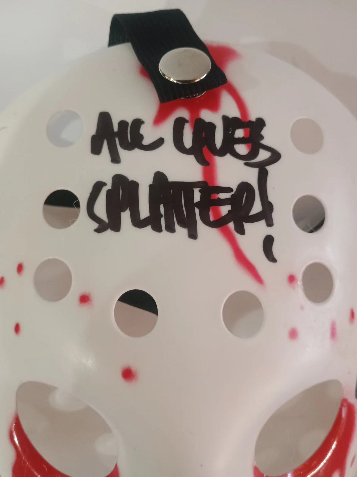 Ari Lehman Signed Jason Voorhees Mask Friday The 13th Beckett Verified "All..., image 3