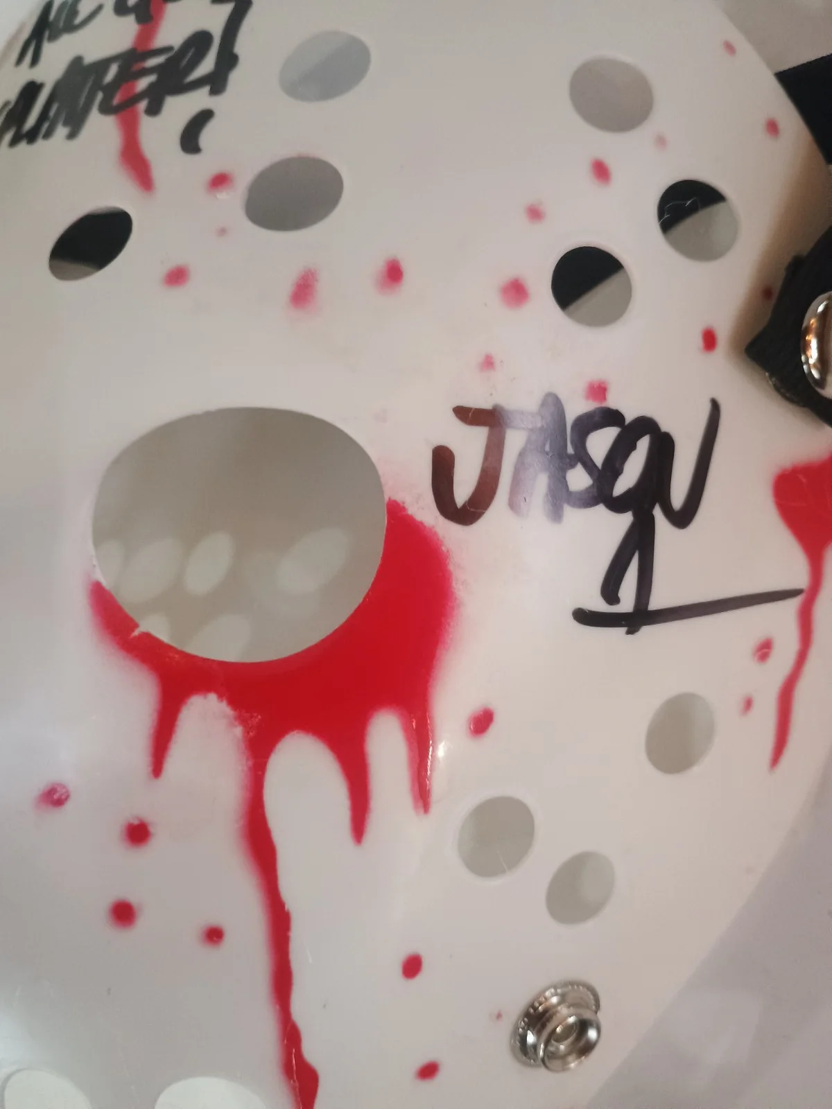 Ari Lehman Signed Jason Voorhees Mask Friday The 13th Beckett Verified "All..., image 4