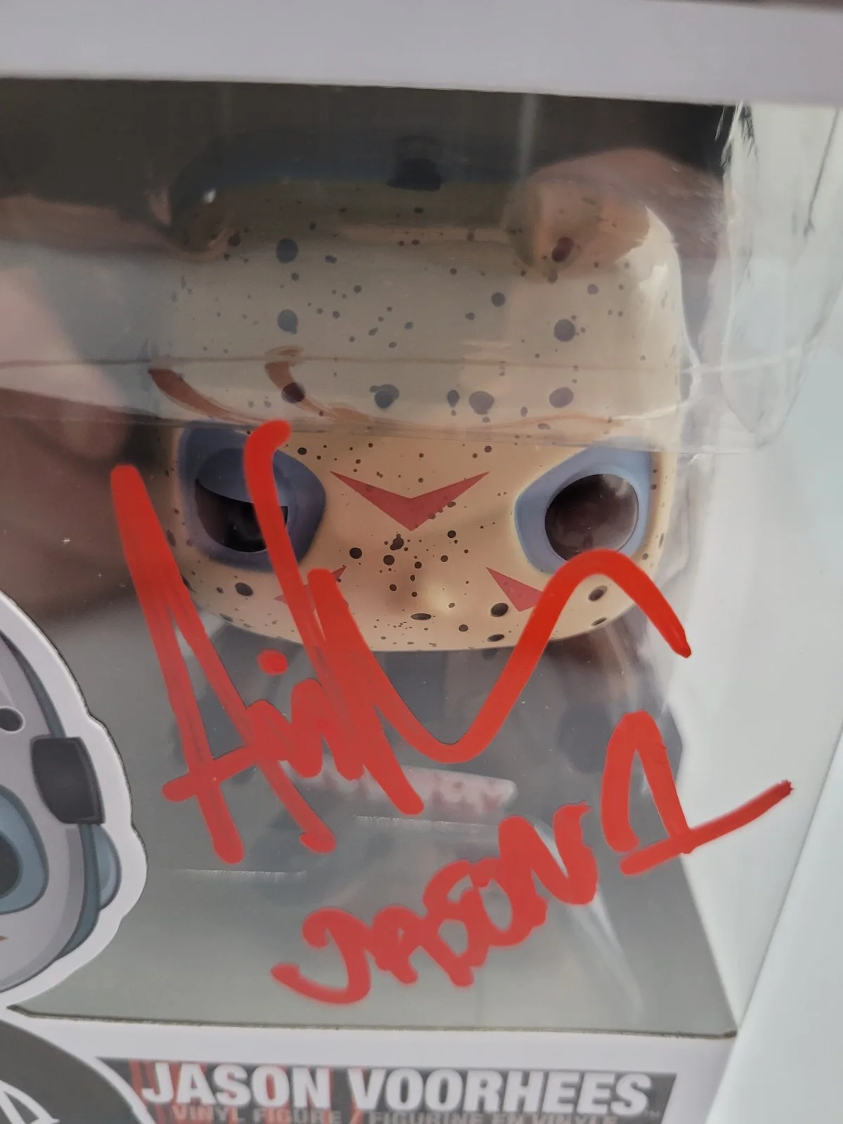 Ari Lehman — Ari Lehman Signed Funko Pop #01 Jason Voorhees “Jason 1” Inscription Zobie COA, изображение 2
