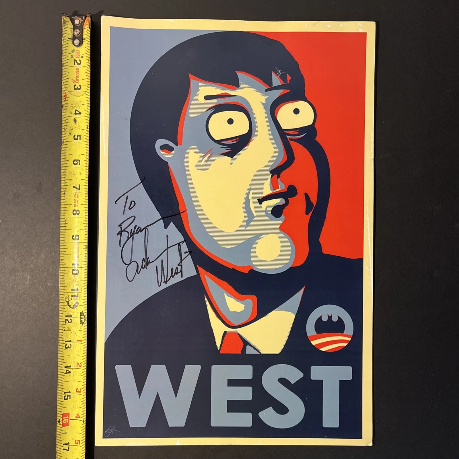 PHOTOGRAPH GERONIMO ROBINSON CRUSOE ON MARS — ADAM WEST BATMAN FAMILY GUY MAYOR SIGNED AUTOGRAPHED 11x17, image 2