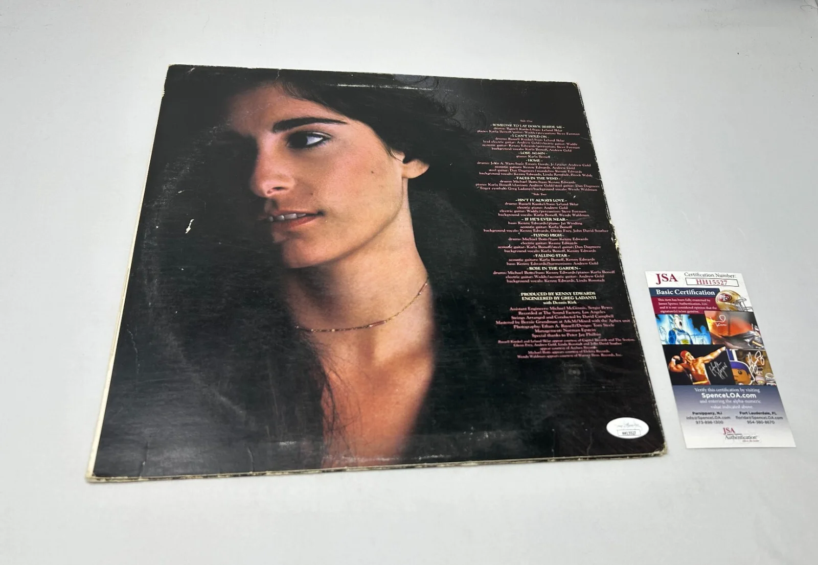 Karla Bonoff signed Album JSA COA, image 2