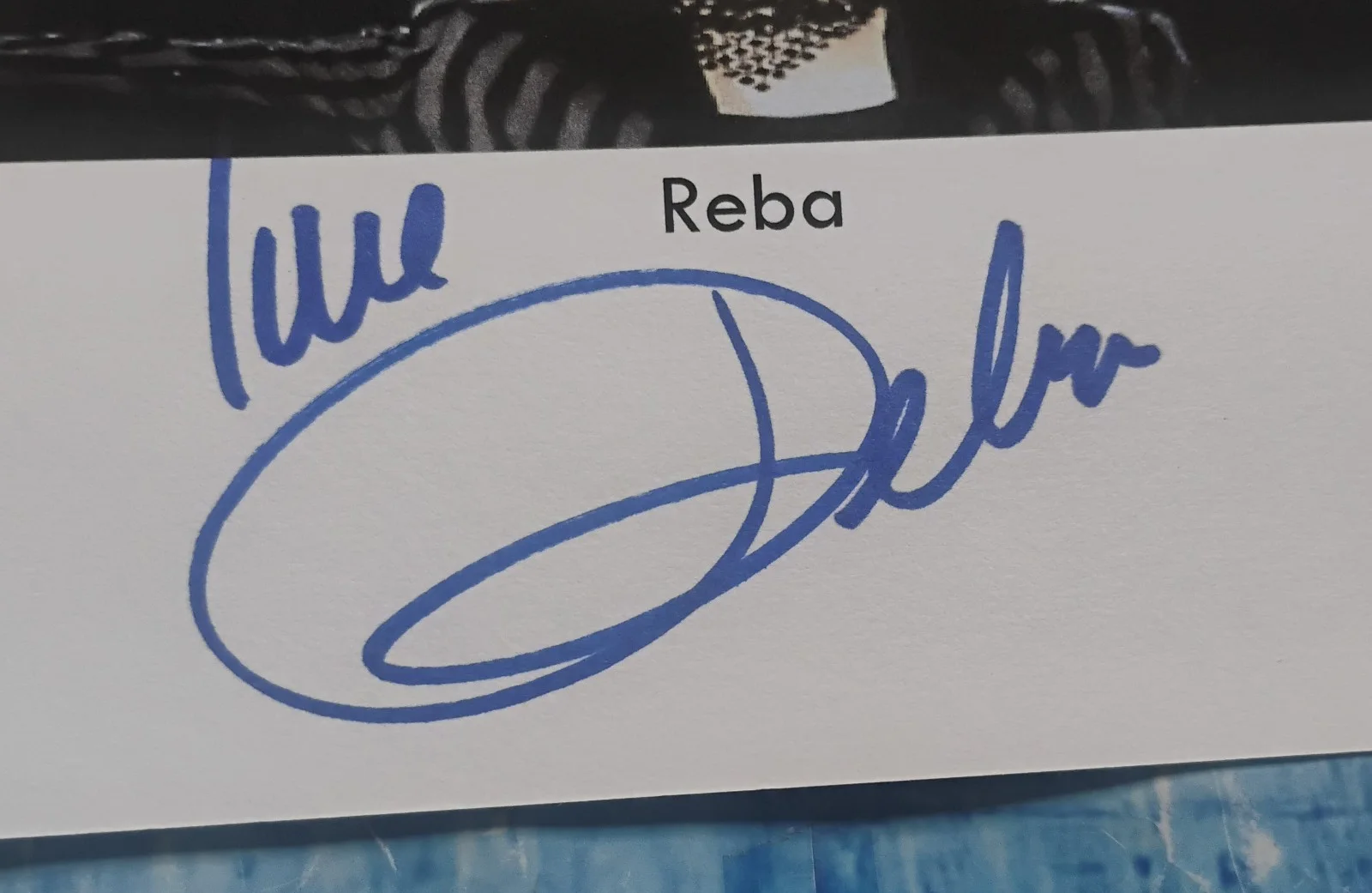 Reba McEntire Hand Signed Autograph COA Index Card NO US TARIFFS, image 3