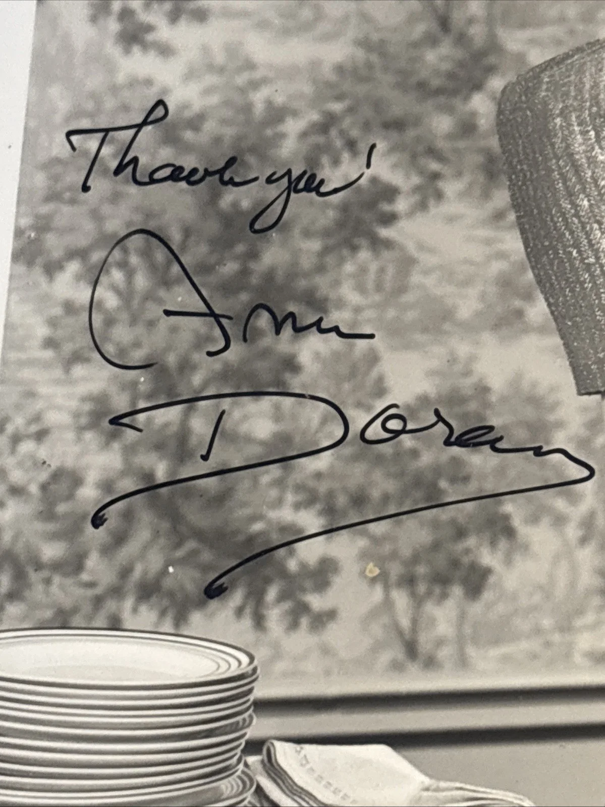 Ann Doran — Ann Doran Signed Photo Autograph ACOA Classic Hollywood Actress Vintage B&W, изображение 2