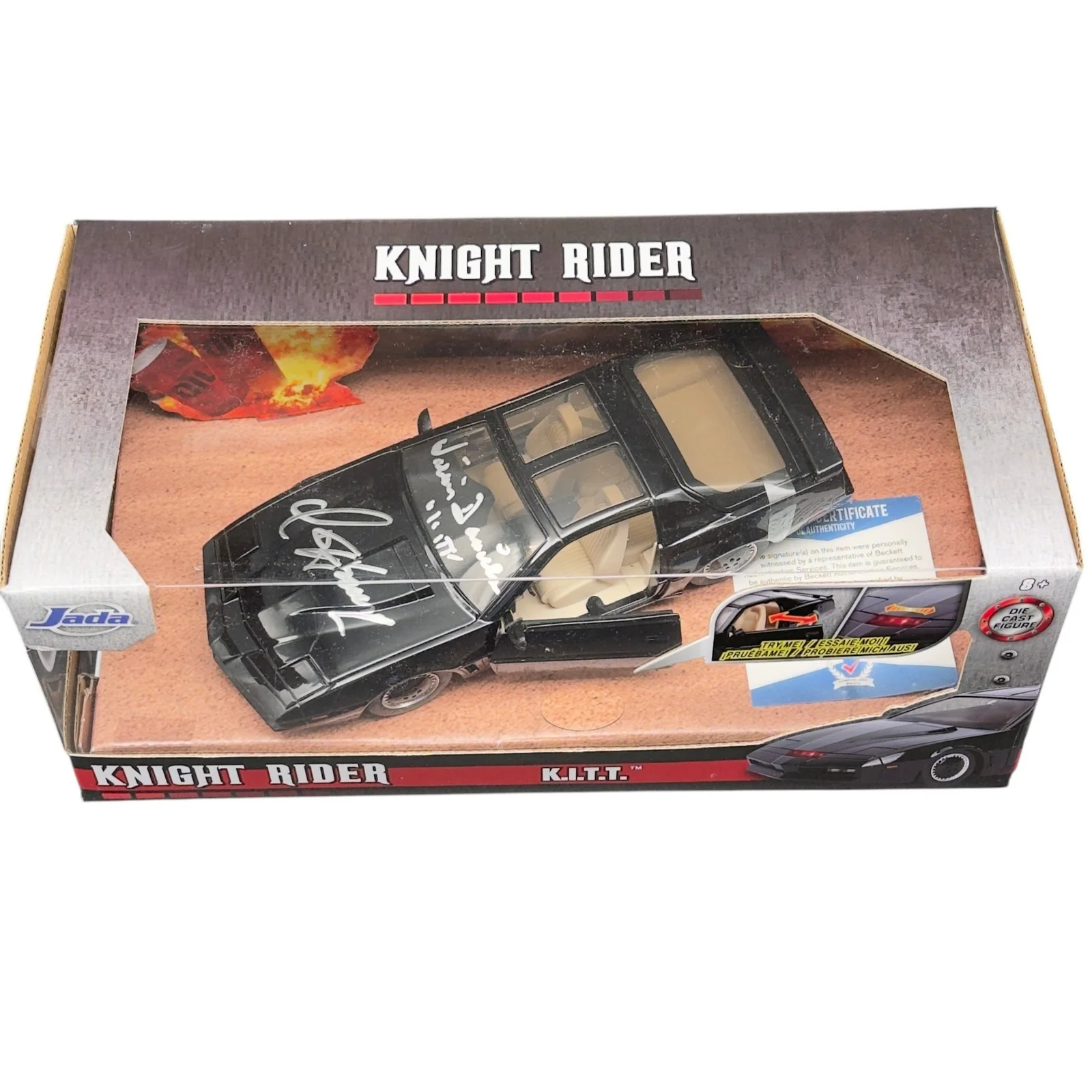 David Hasselhoff, William Daniels — David Hasselhoff & William Daniels Signed 1:24 Diecast Autograph Beckett COA!, image 4