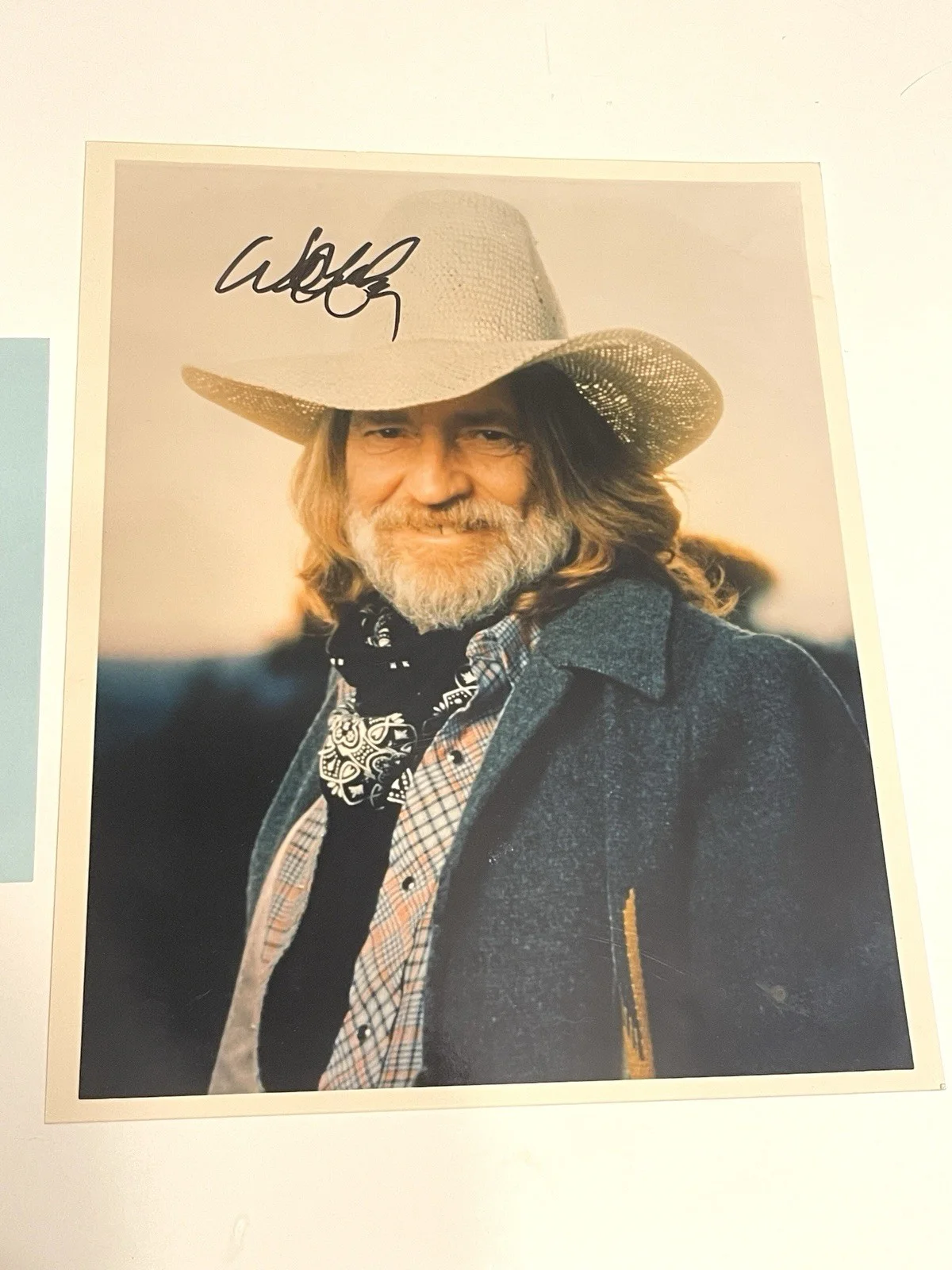 Willie Nelson signed 8x10 Photo & 4x6 IRS Tapes Country Music Auto Rare, изображение 3