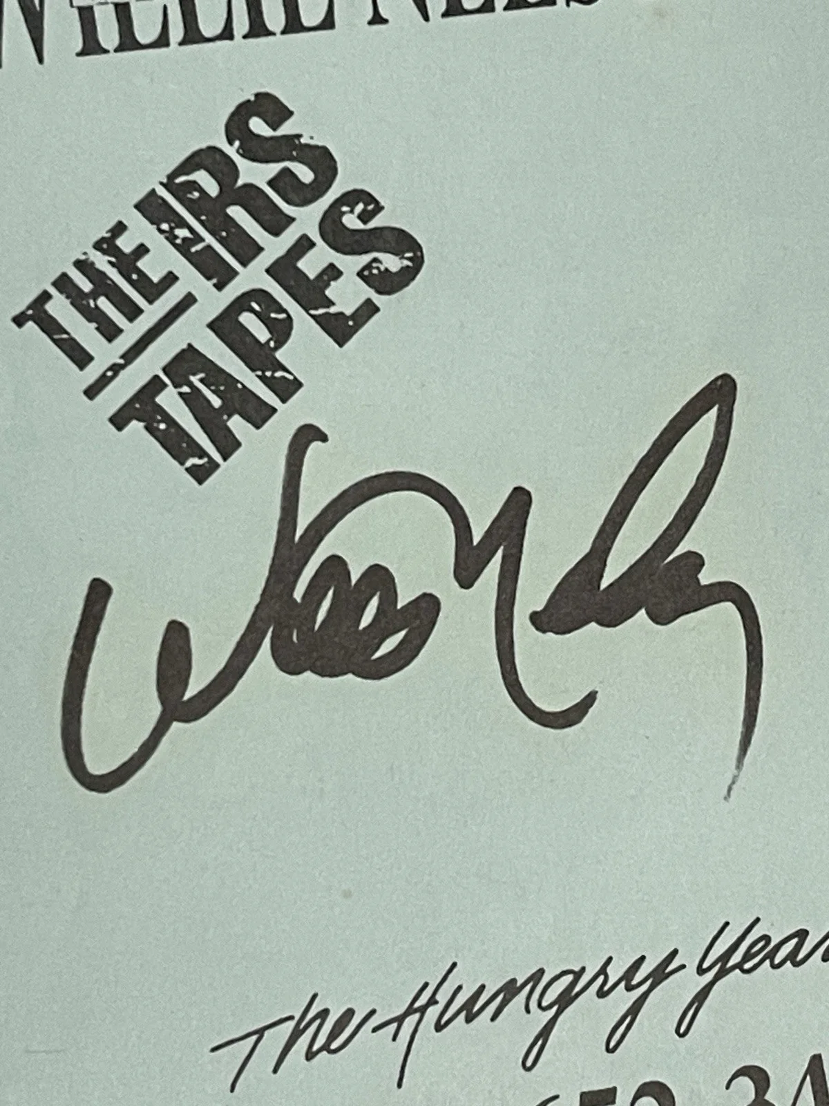 Willie Nelson signed 8x10 Photo & 4x6 IRS Tapes Country Music Auto Rare, изображение 5