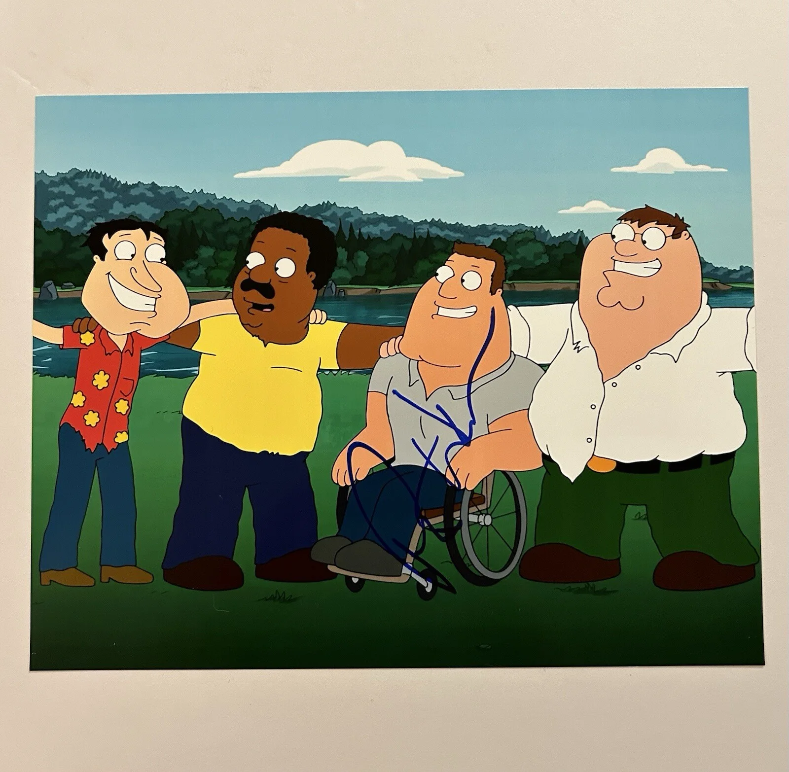 Patrick Warburton — Family Guy Joe Swanson Patrick Warburton Signed 8x10 Photo (proof pic) Auto, image 2