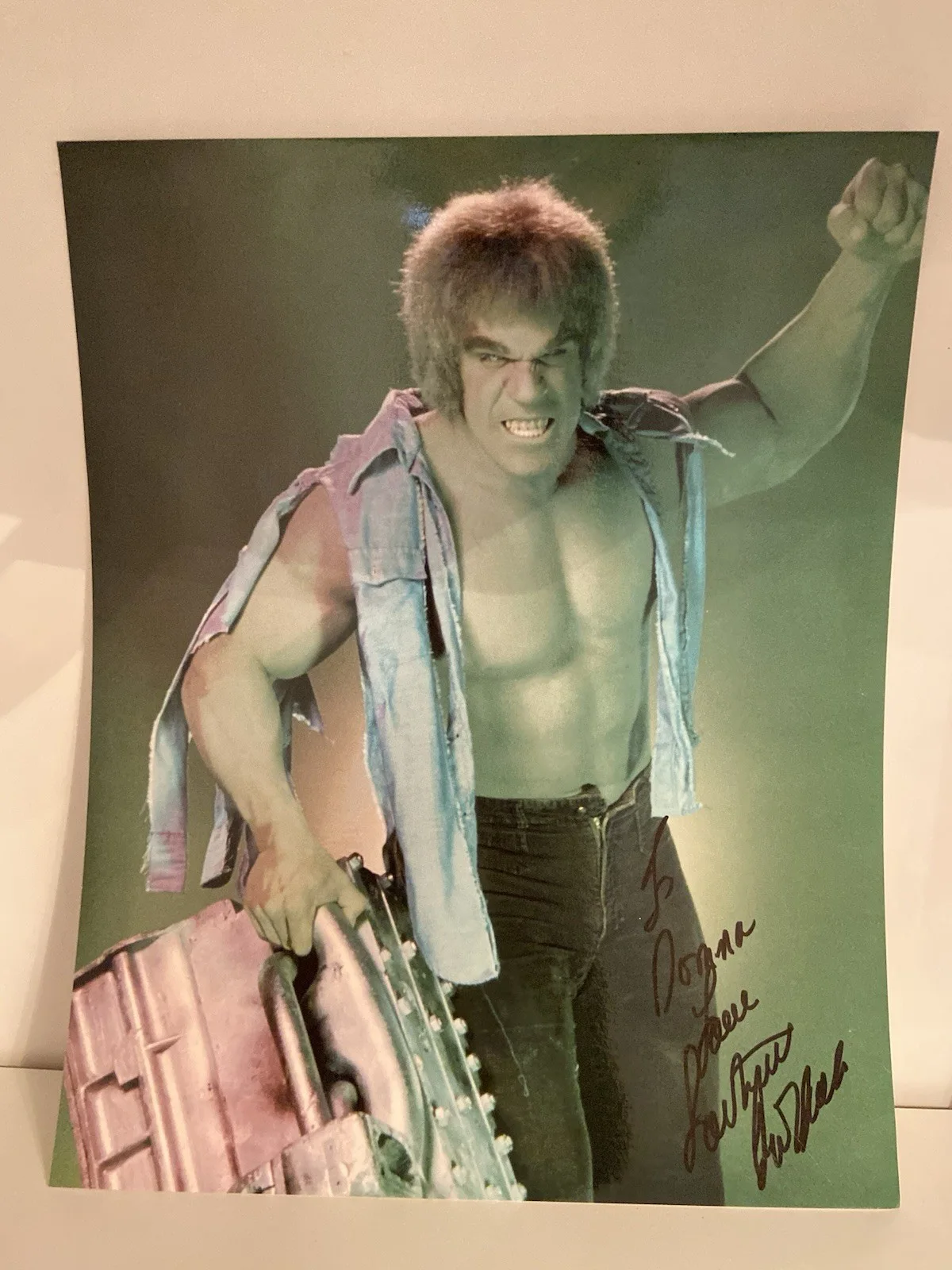 Lou Ferrigno — Lou Ferrigno Signed The Incredible Hulk 8x10 Photo, изображение 2