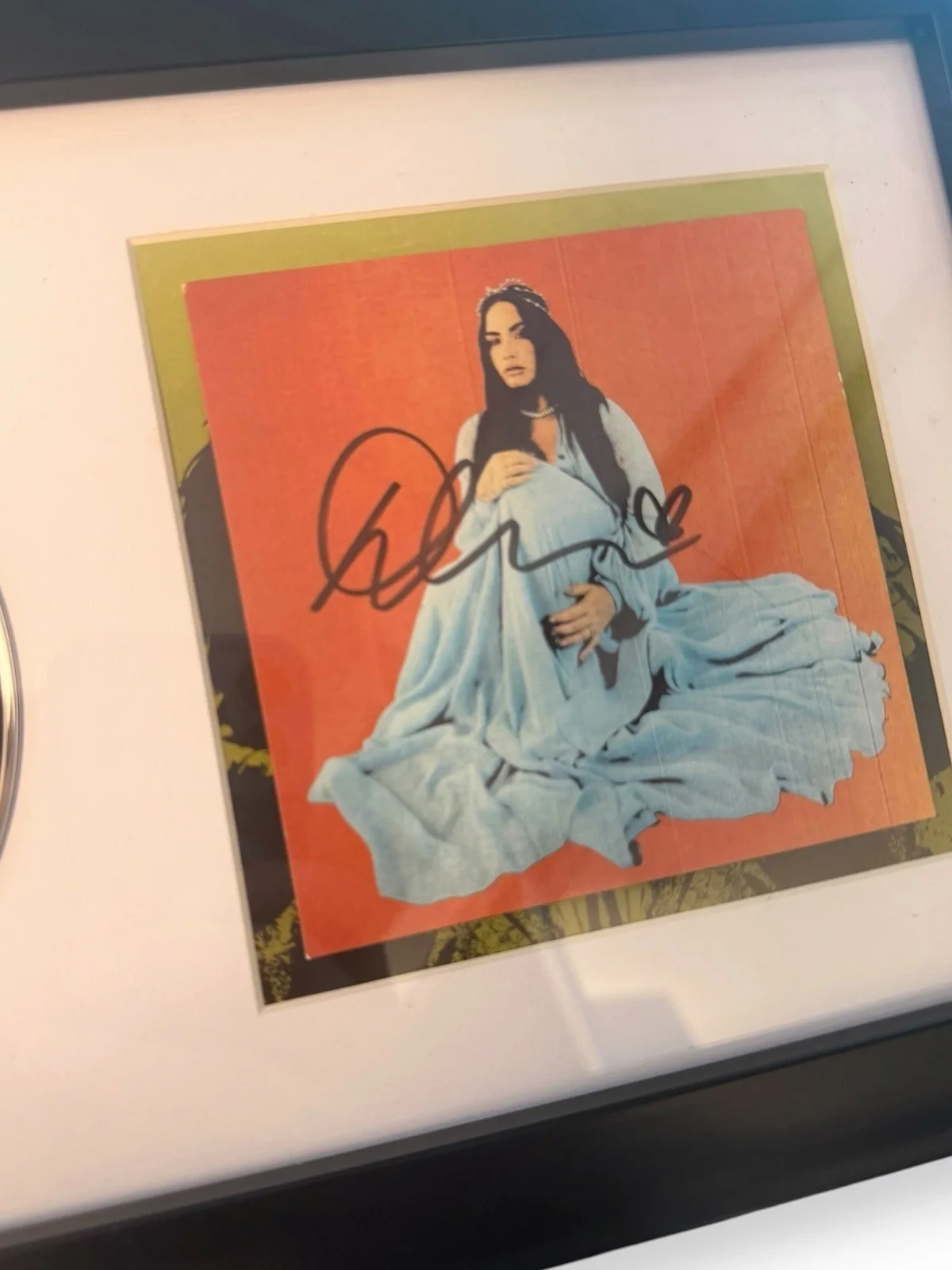 DEMI LOVATO SIGNED DANCING WITH THE DEVIL ART OF STARTING OVER FRAMED CD, image 5