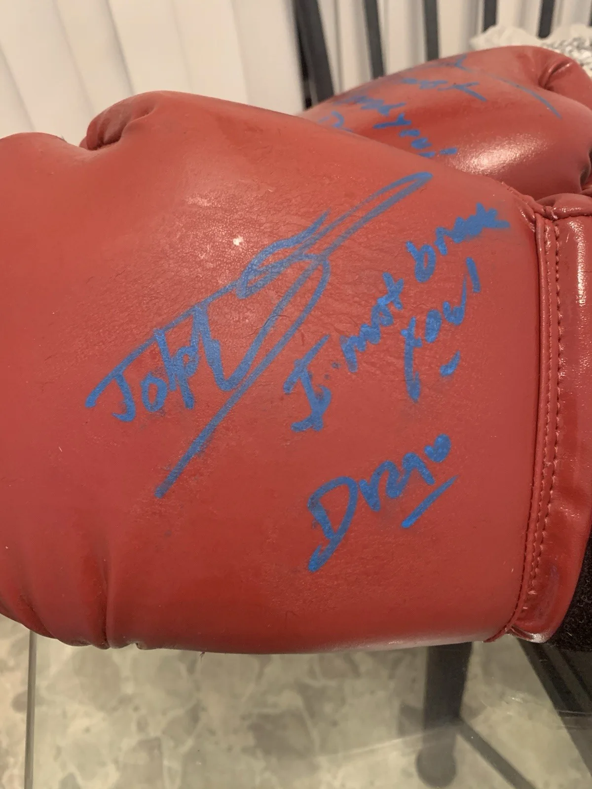 Dolph Lundgren — Dolph Lundgren Signed Everlast Boxing Glove Inscribed W/proof Rocky Drago 16oz, изображение 2