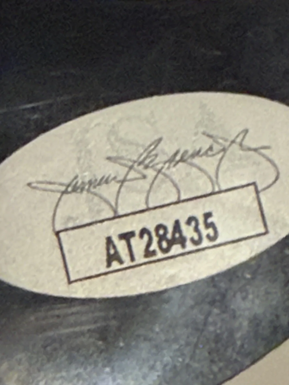 Matt Thomas Signed Acoustic Guitar Pickguard (JSA), image 2