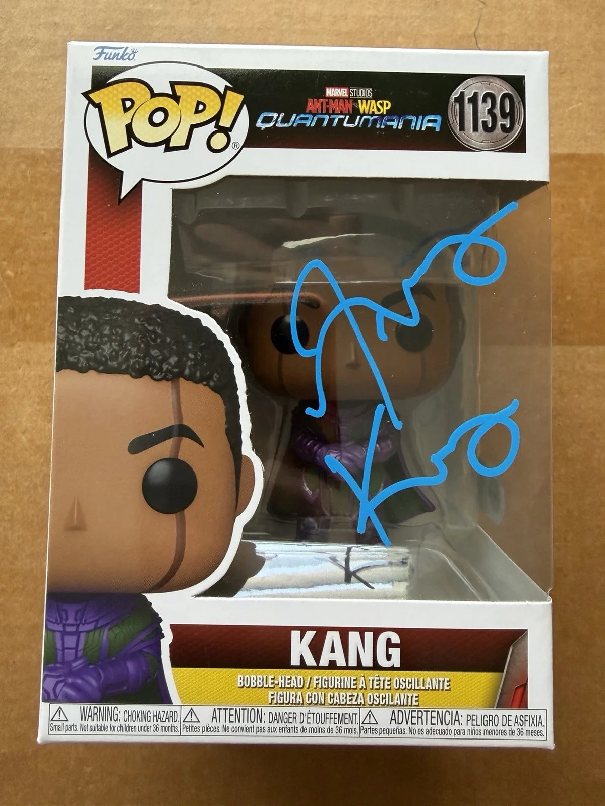 Jonathan Majors Signed Kang Funko Antman Marvel Autograph Exact Proof SWAU COA, image 4