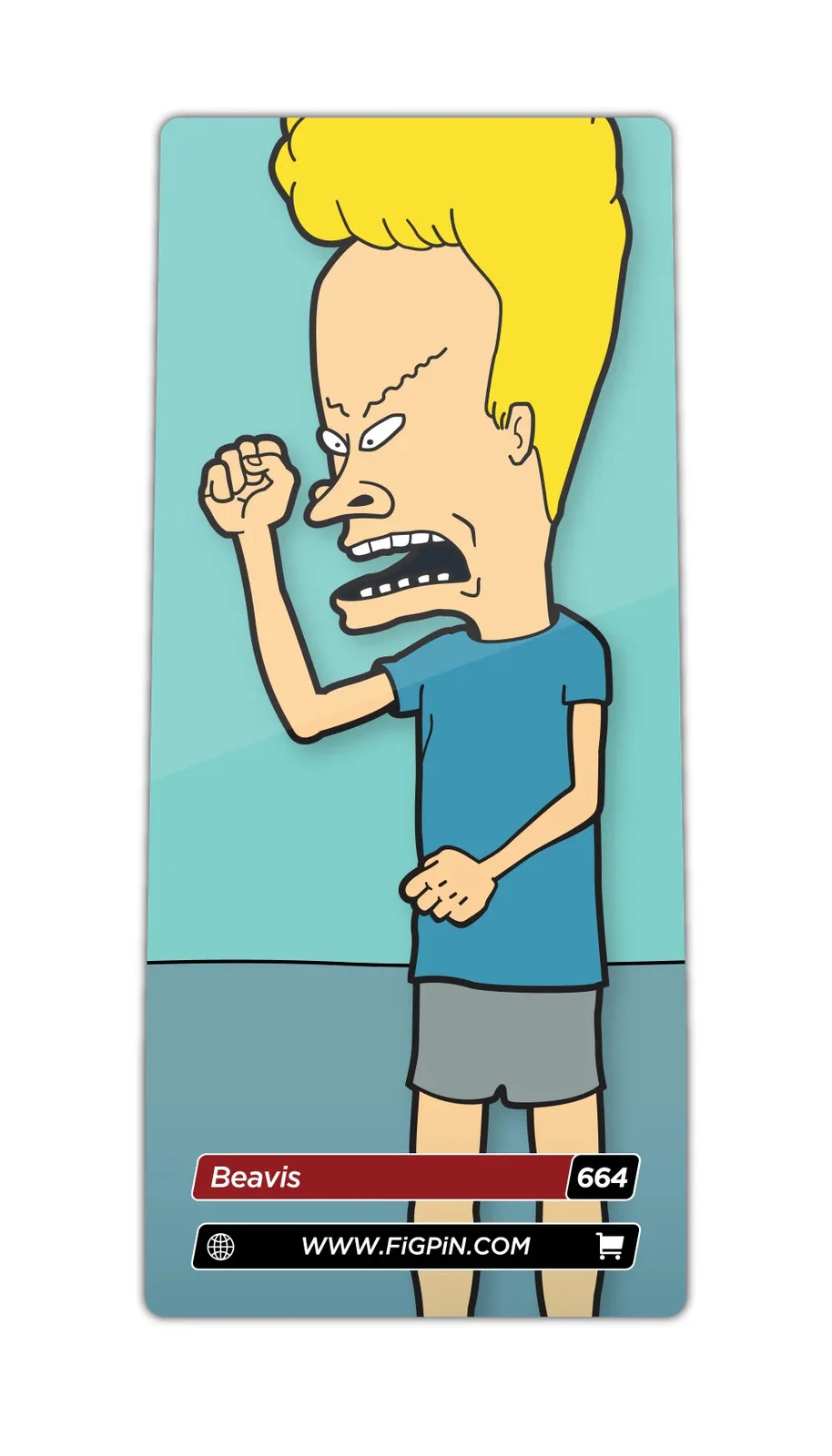 FiGPiN Beavis (0664) MTV - Beavis and Butt-Head 3-Inch Enamel Pin, изображение 2